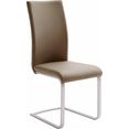 mca furniture vrijdragende stoel paulo 1 stoel belastbaar tot 120 kg (set, 4 stuks) bruin