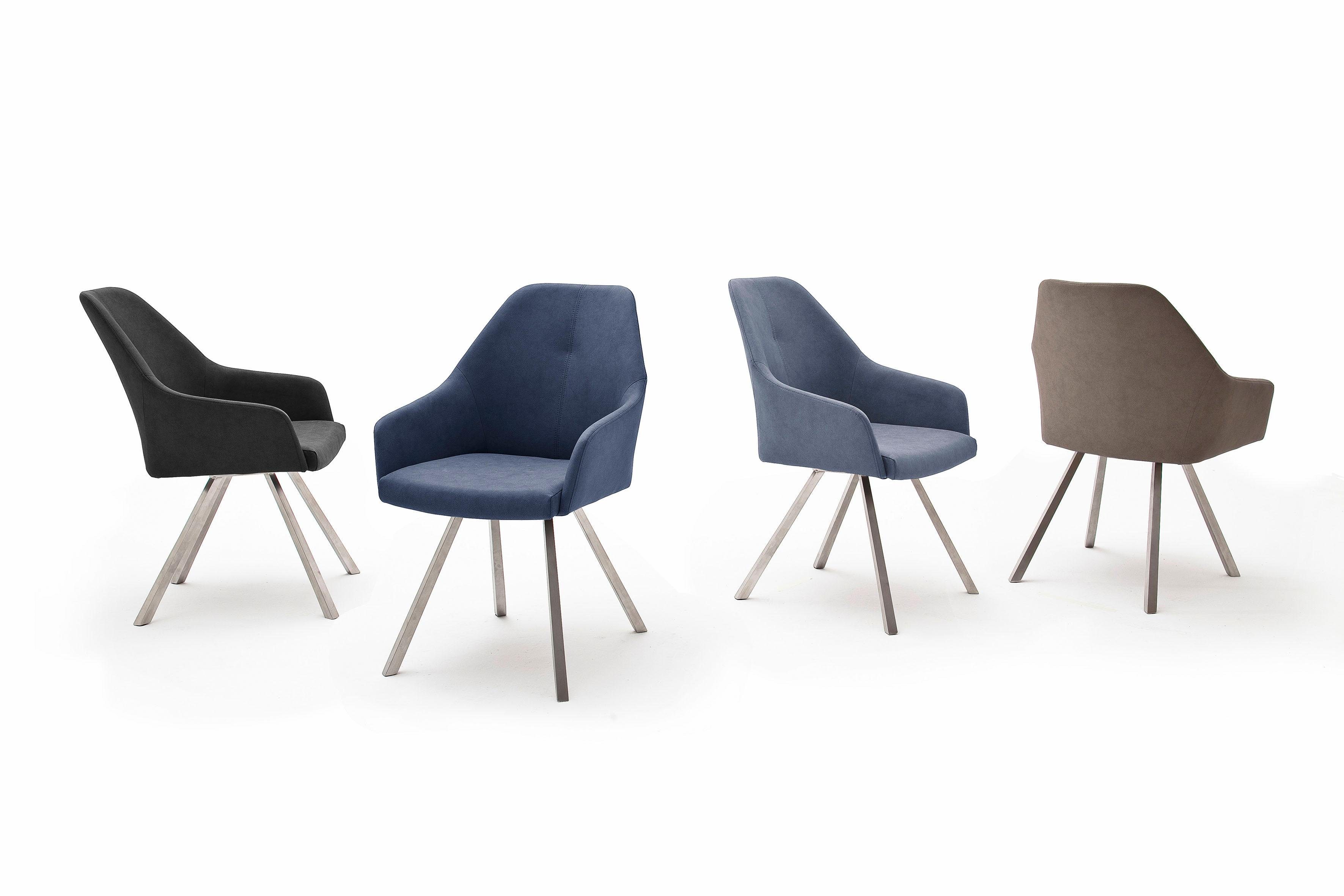 MCA furniture Stoel met 4 poten Madita A-hoekig Stoel belastbaar tot 140 Kg (2 stuks)