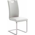 mca furniture vrijdragende stoel paulo stoel belastbaar tot 120 kg (set, 4 stuks) wit