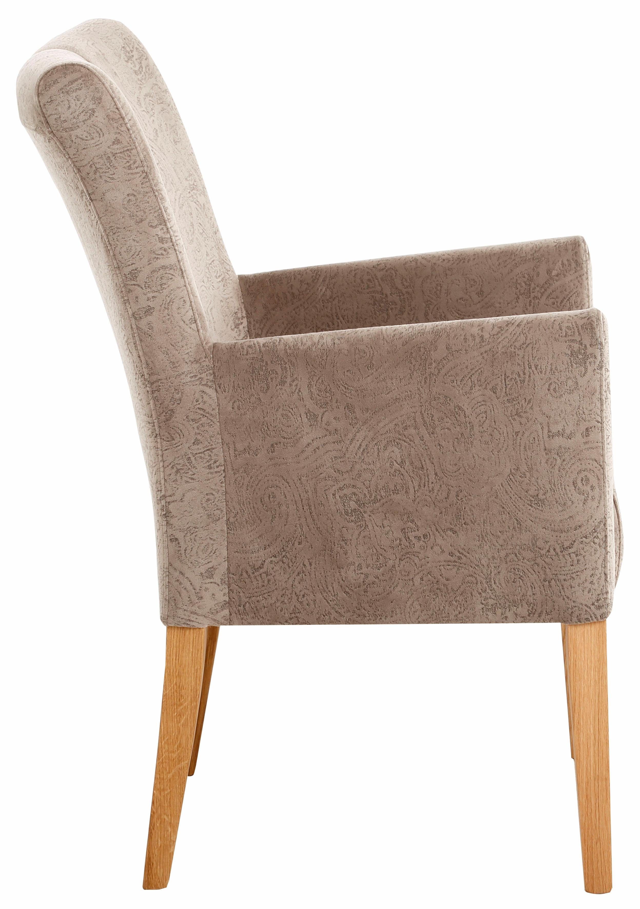 Home affaire Stoel met armleuningen King BESTSELLER! Eetkamerstoel met comfortabele bekleding, eetkamerstoel met armleuningen