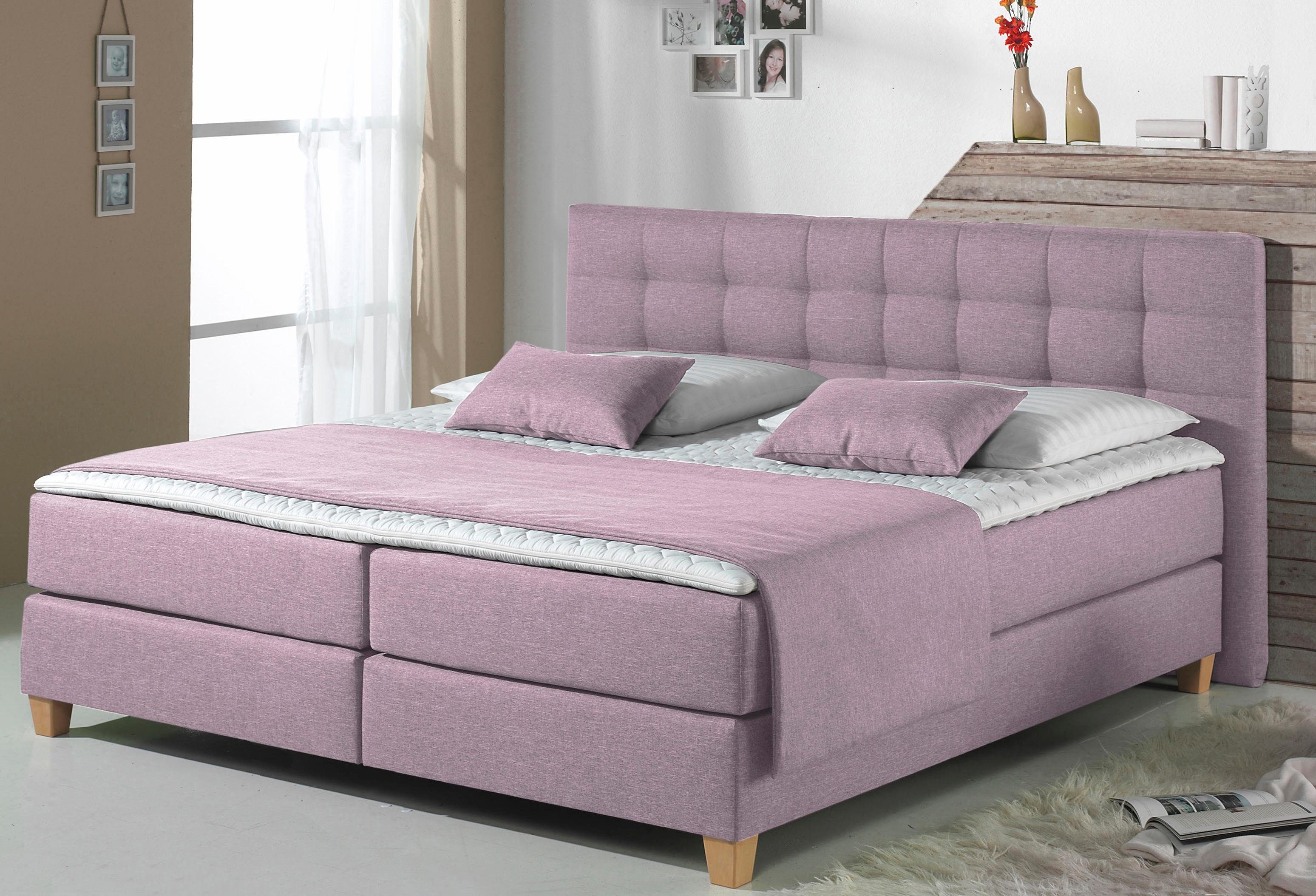 Home affaire Boxspring Tommy XXL in extra lang 220 cm, met topmatras, 3 uitvoeringen, 4 breedten