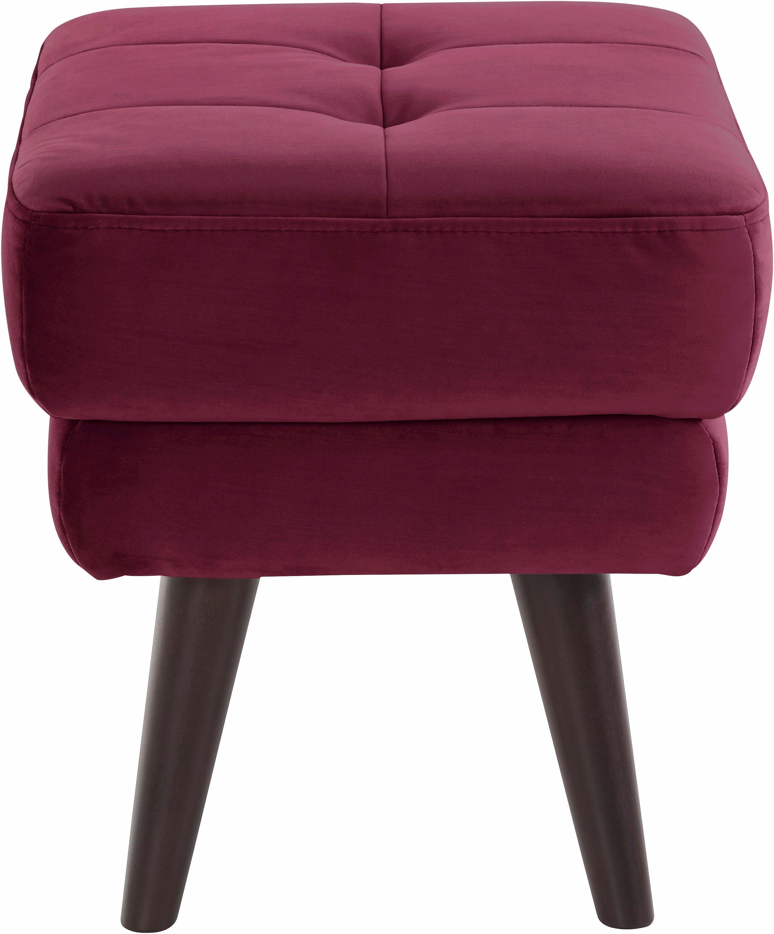 andas Hocker Hemmink met knoopstiksels