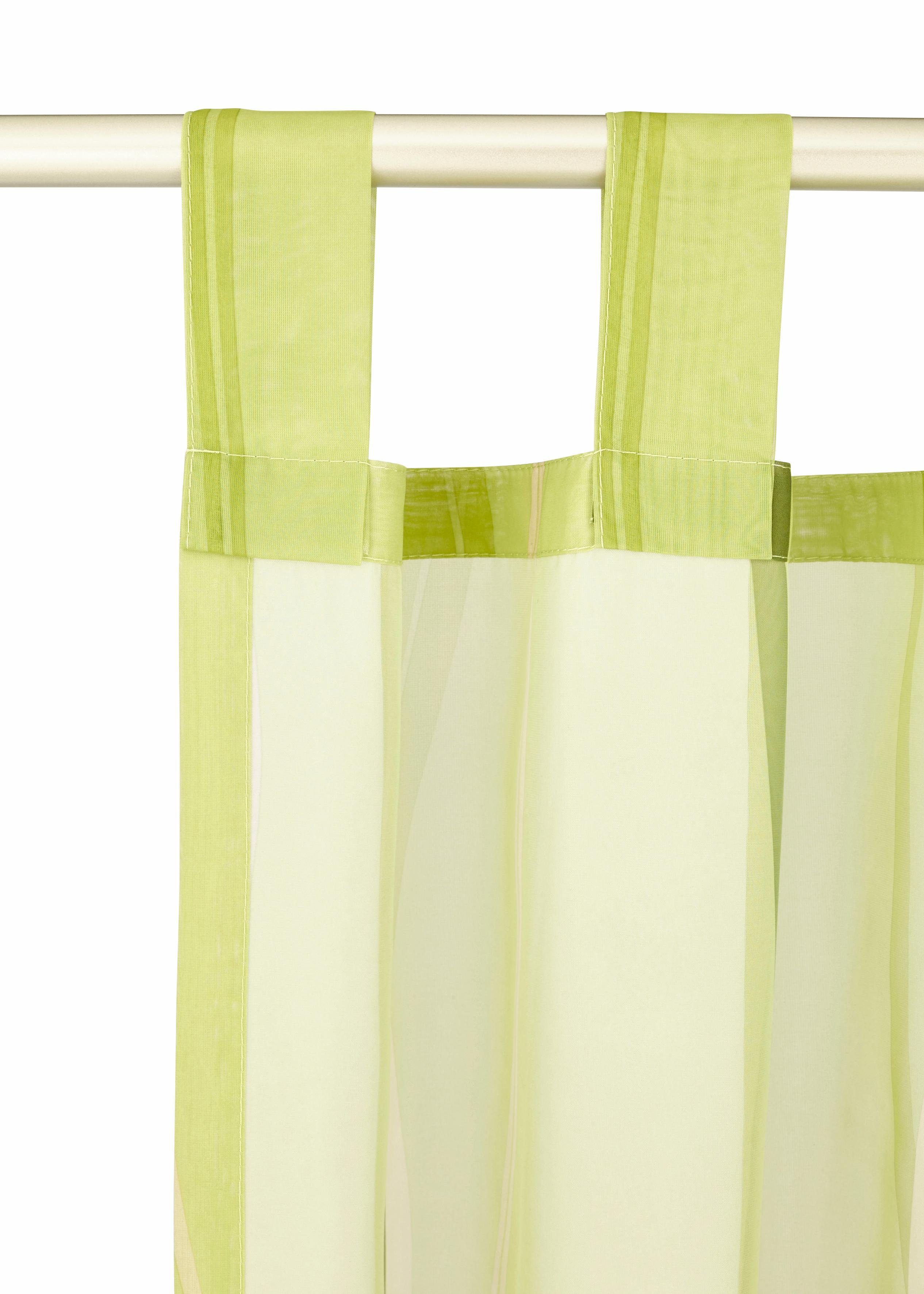 my home Gordijn Dimona set van 2, voile, polyester, golven (2 stuks)