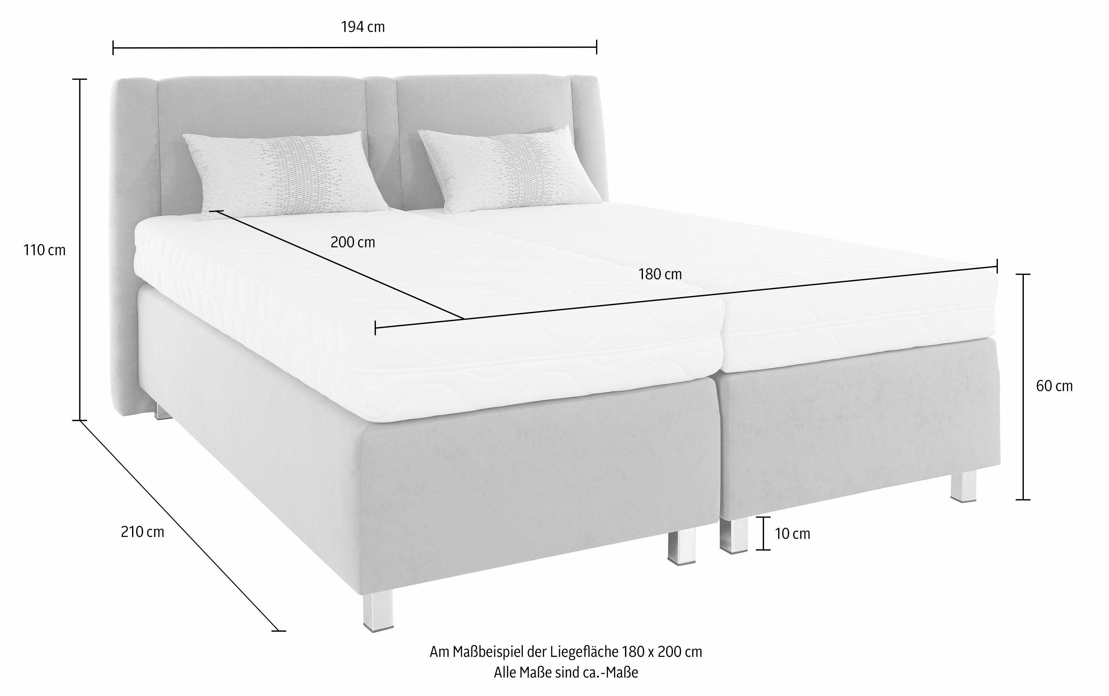 Westfalia Polsterbetten Boxspring inclusief sierkussens
