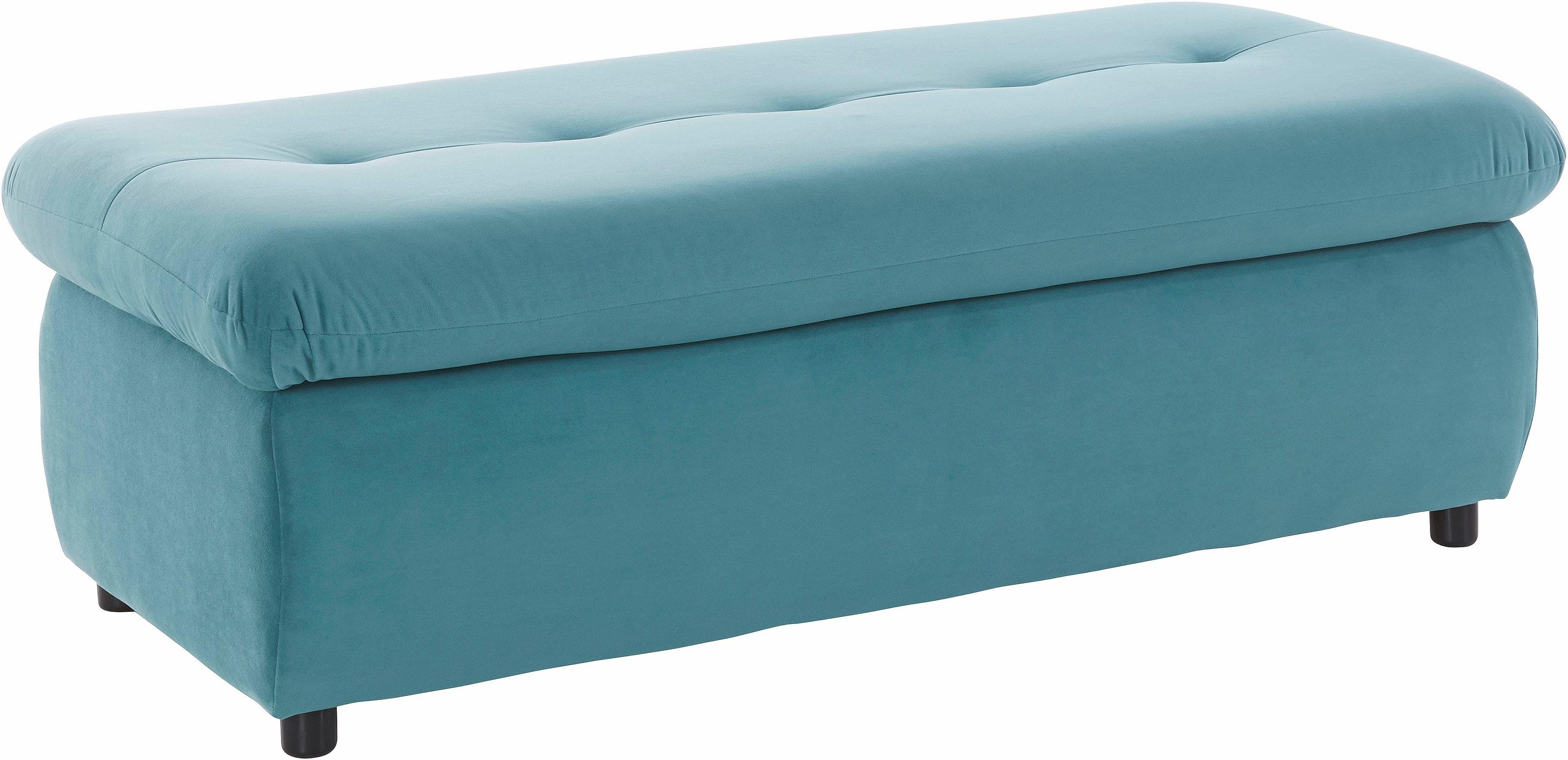 TRENDMANUFAKTUR Hocker Indie II, comfortabele bankhocker met opbergruimte onder de zitting