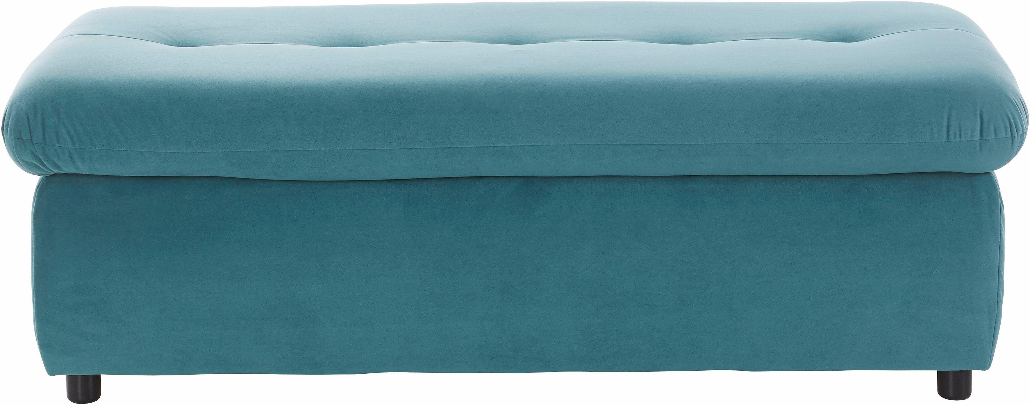 TRENDMANUFAKTUR Hocker Indie II, comfortabele bankhocker met opbergruimte onder de zitting
