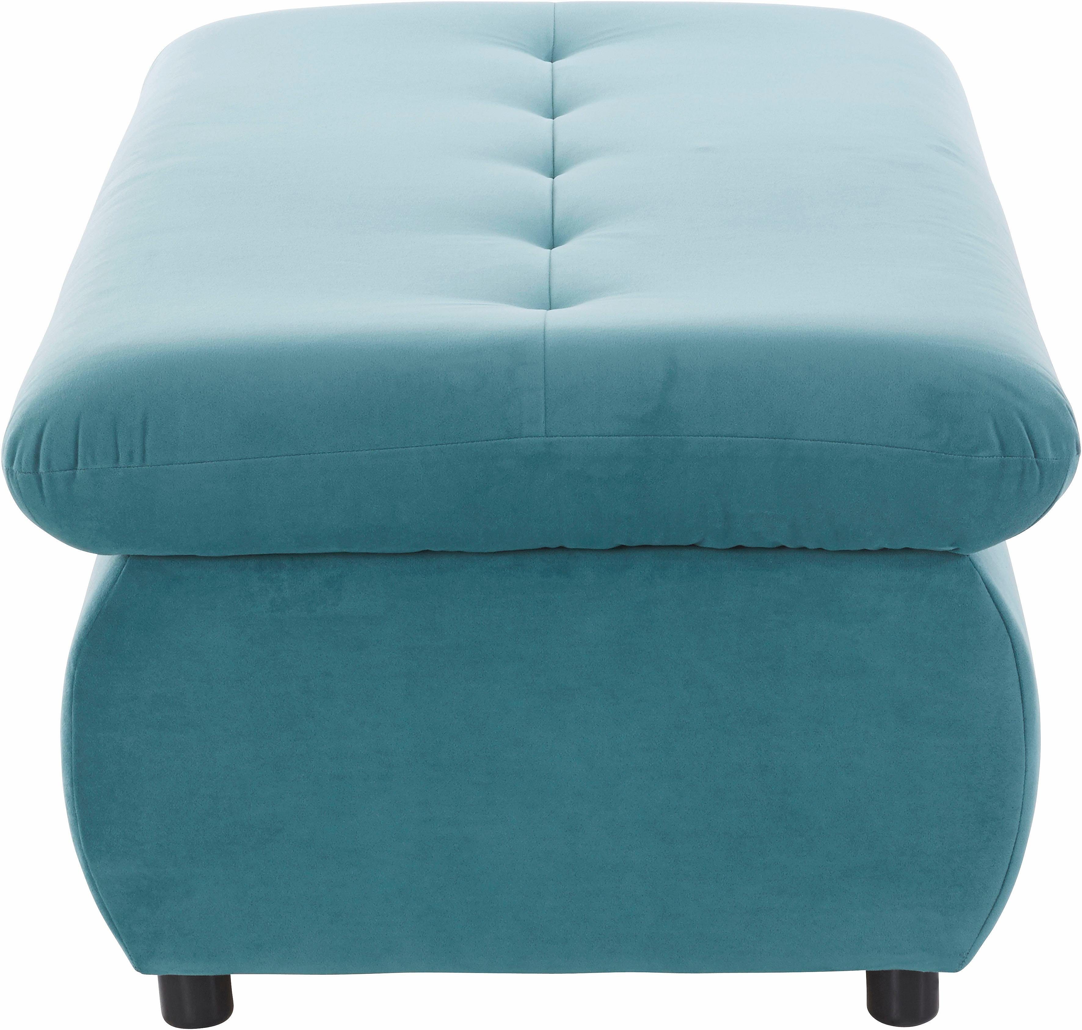 TRENDMANUFAKTUR Hocker Indie II, comfortabele bankhocker met opbergruimte onder de zitting