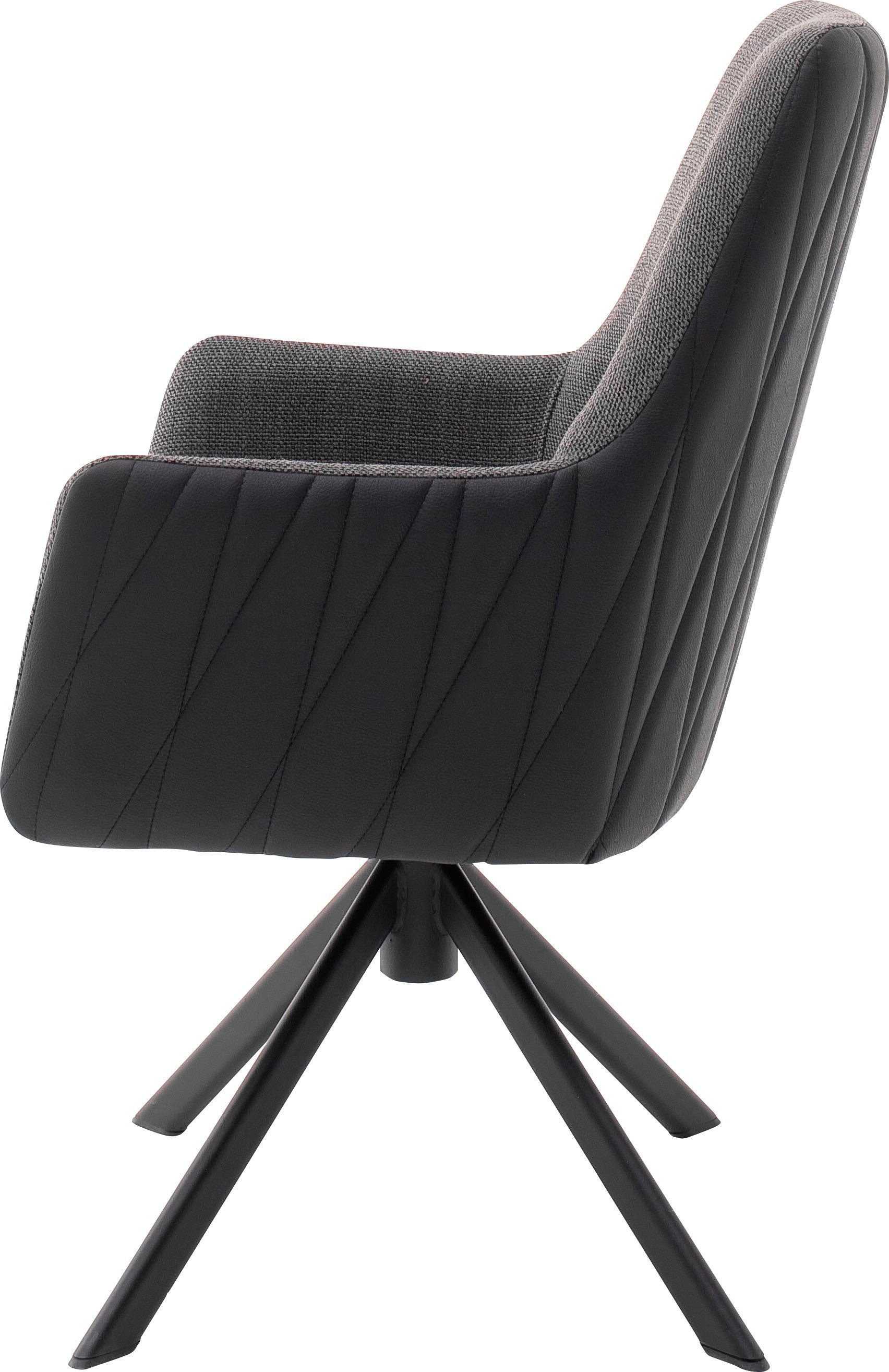 MCA furniture Stoel met 4 poten Reynosa Eetkamerstoel 360º draaibaar met nivellering, belastbaar tot 120 kg (set, 2 stuks)