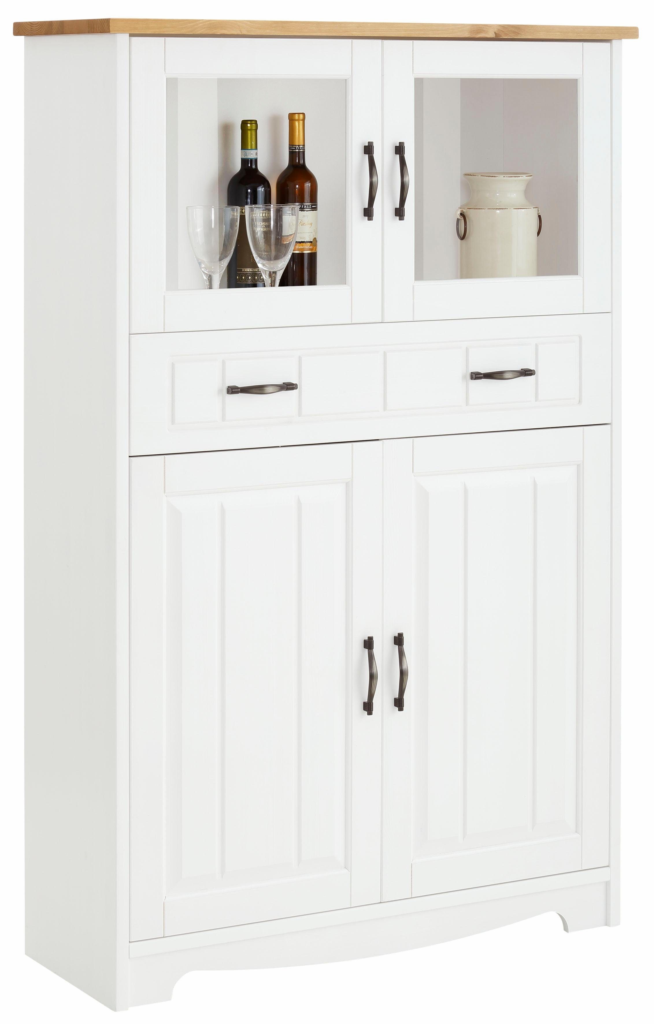 Home affaire Highboard Trinidad Vitrine, breedte 102 cm