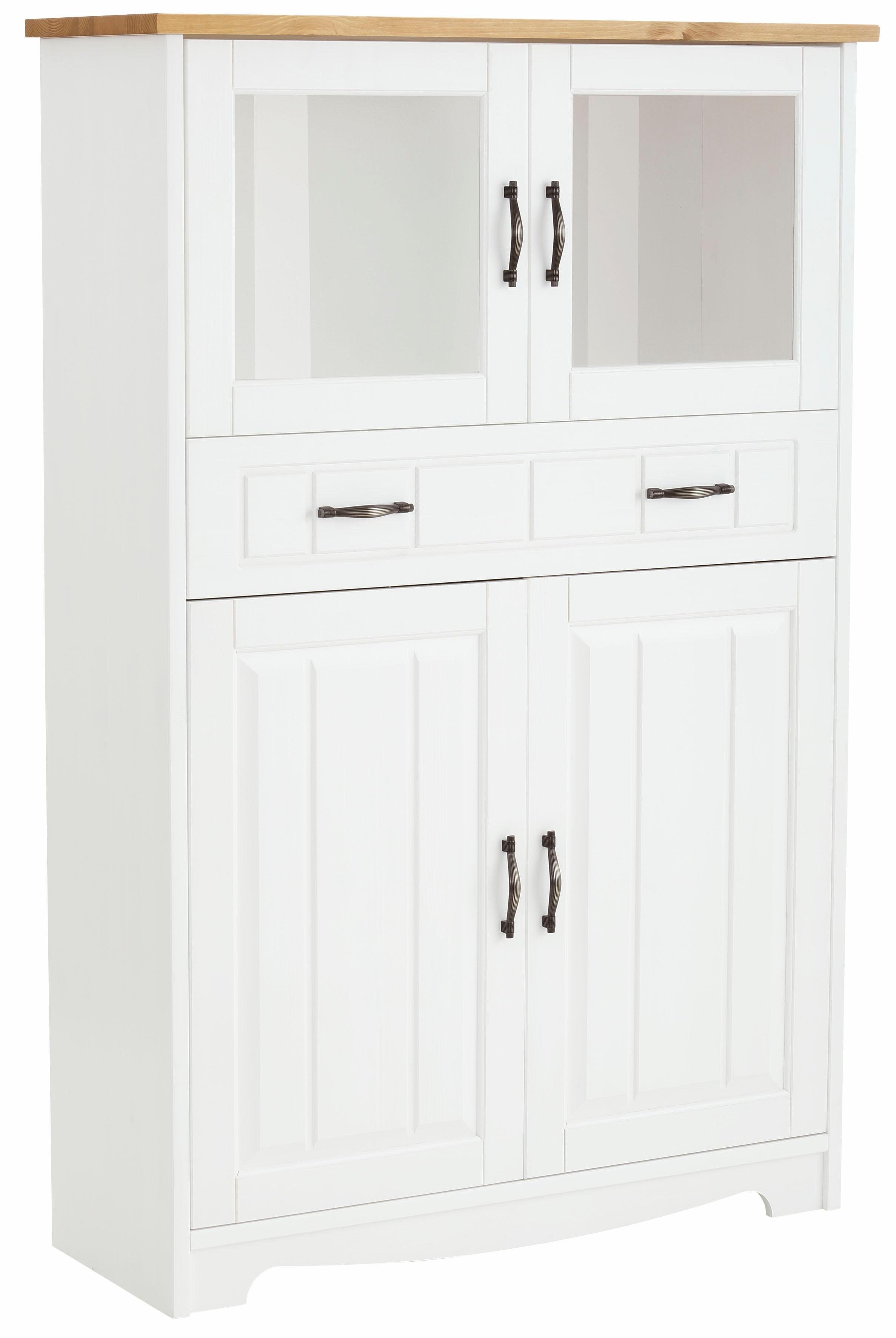 Home affaire Highboard Trinidad Vitrine, breedte 102 cm