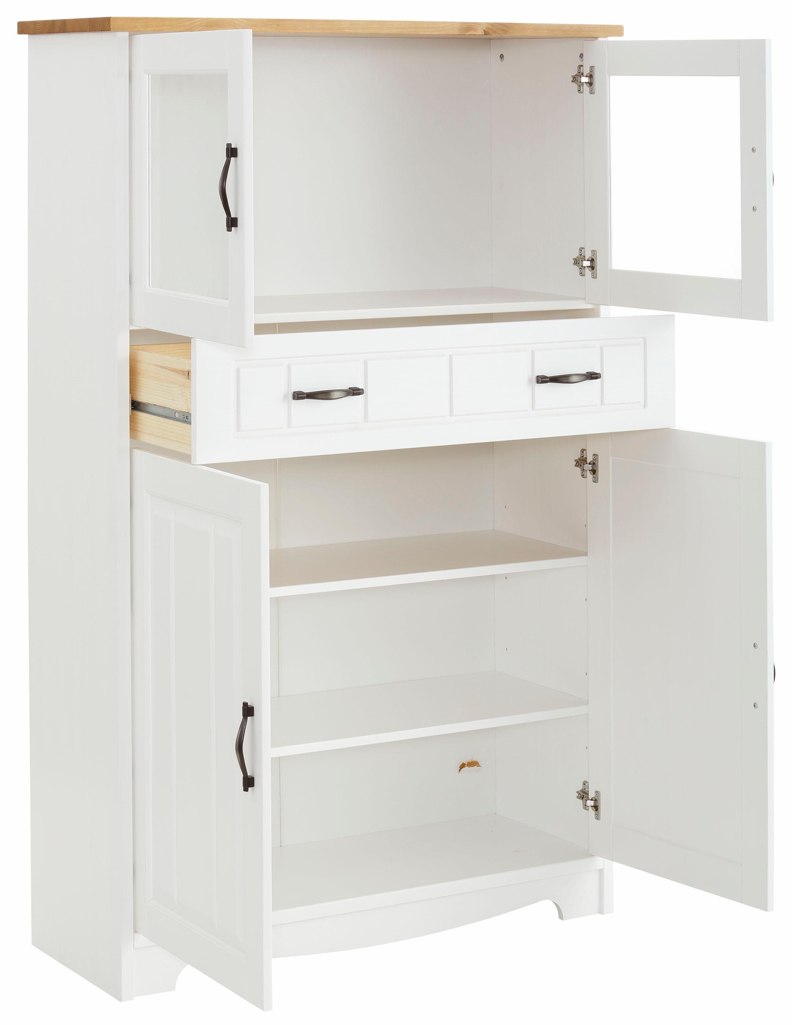 Home affaire Highboard Trinidad Vitrine, breedte 102 cm