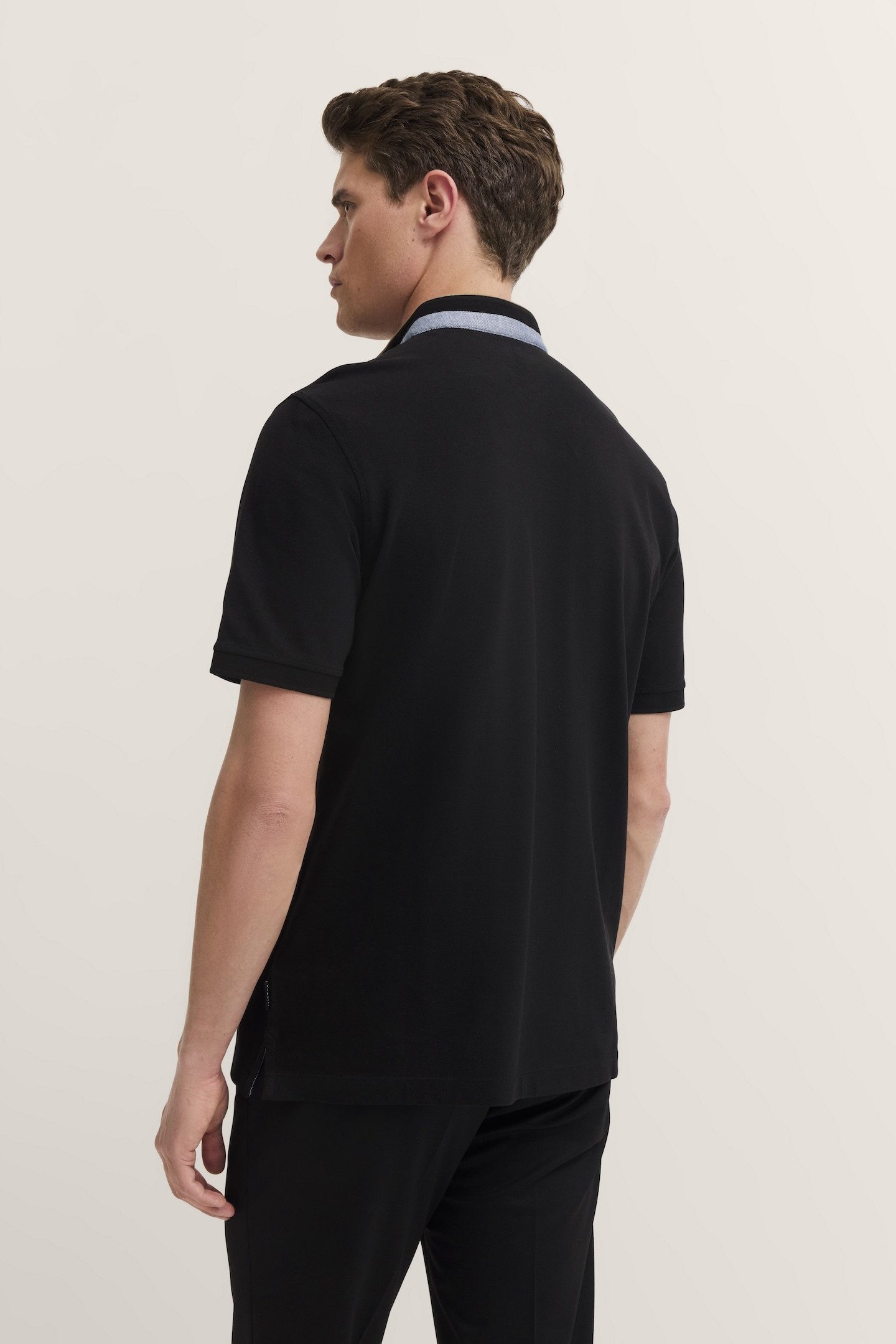 Bugatti Poloshirt met opstaande kraag