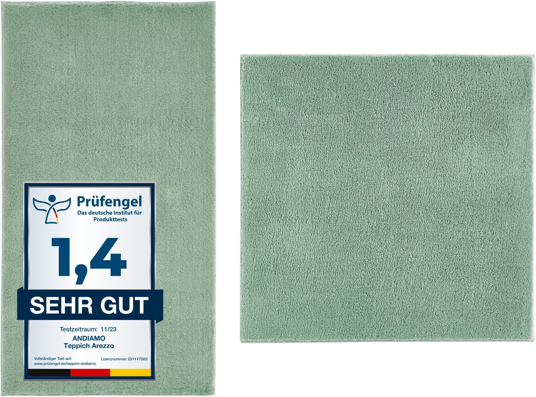 Andiamo Badmat Arezzo Effen kleuren, ook in rond en als 2-pack verkrijgbaar
