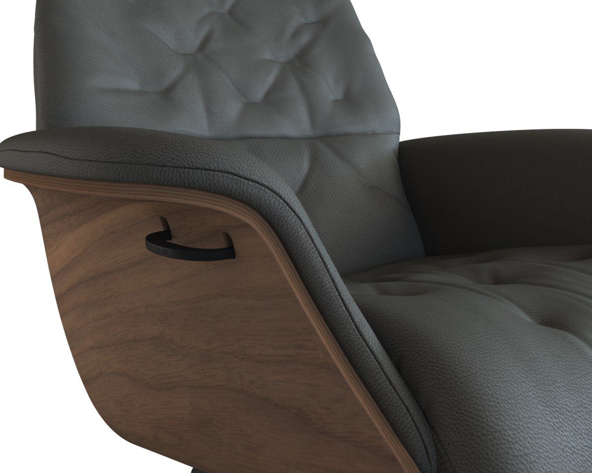 FLEXLUX Relaxfauteuil Volden, functionele stoel, gestoffeerde stoel, armleuningen, TV-fauteuil