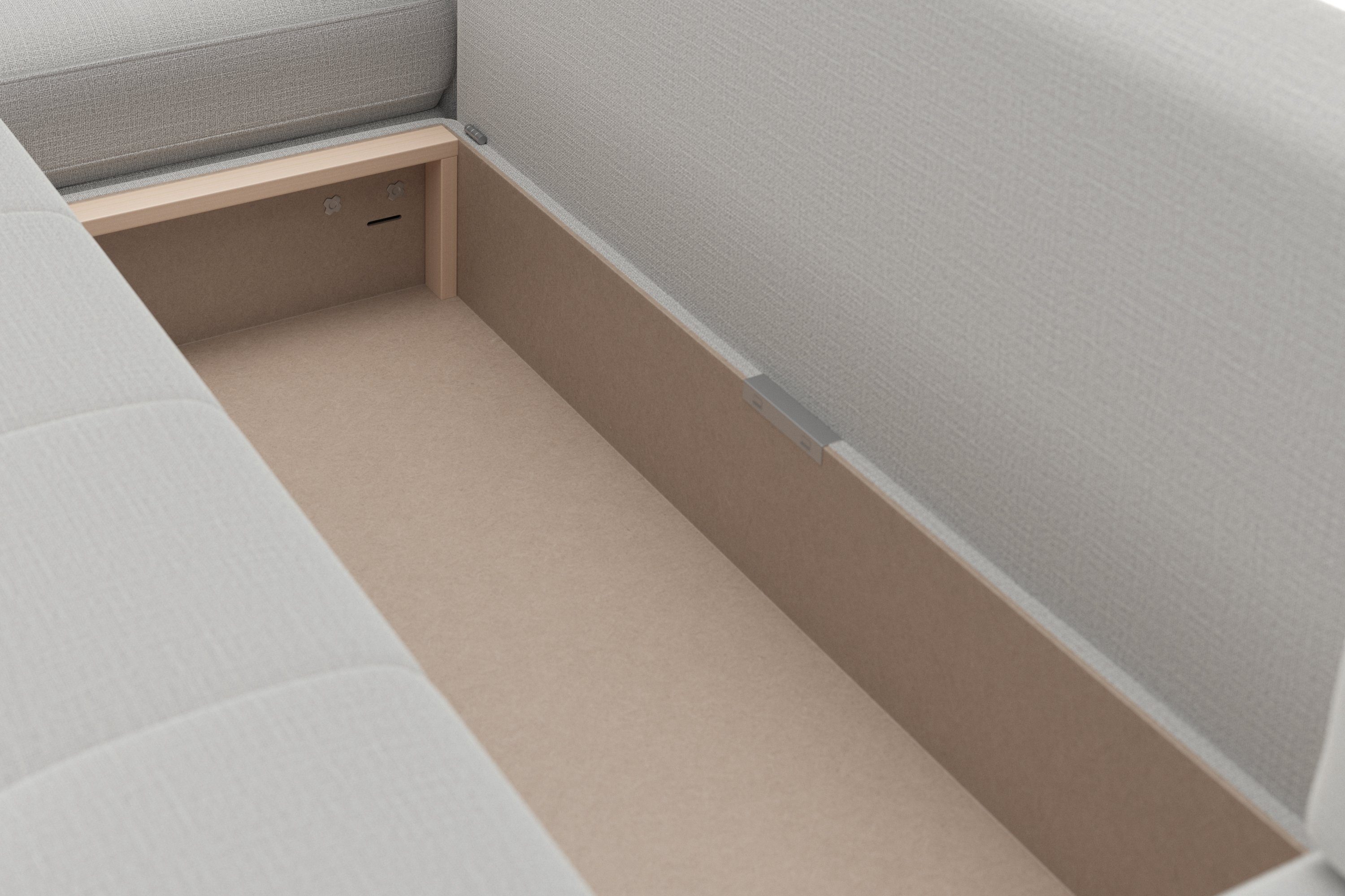 sit&more Zithoek Latigo U-vorm met récamier, naar keuze met slaapfunctie en bedkist
