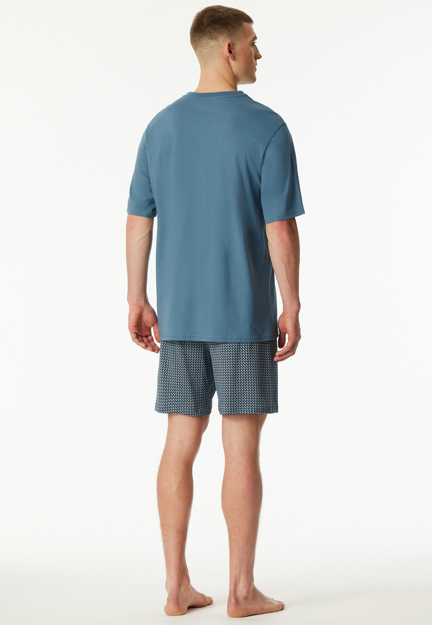 Schiesser Shortama Comfort Nightwear met opgestikte borstzak (2-delig)