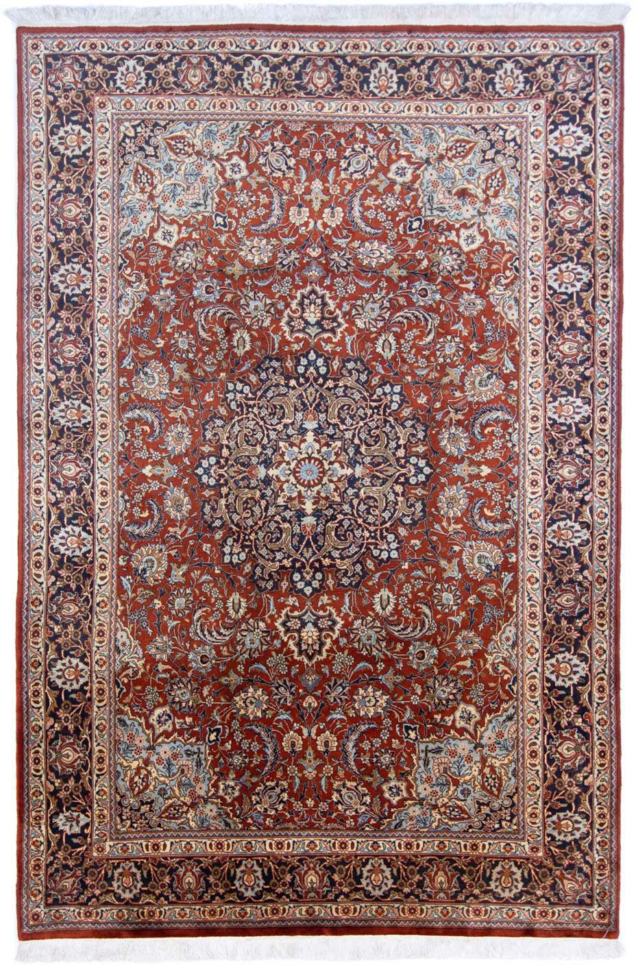 morgenland Wollen kleed Sarough medaillon Ruggine 295 x 194 cm Uniek exemplaar met certificaat