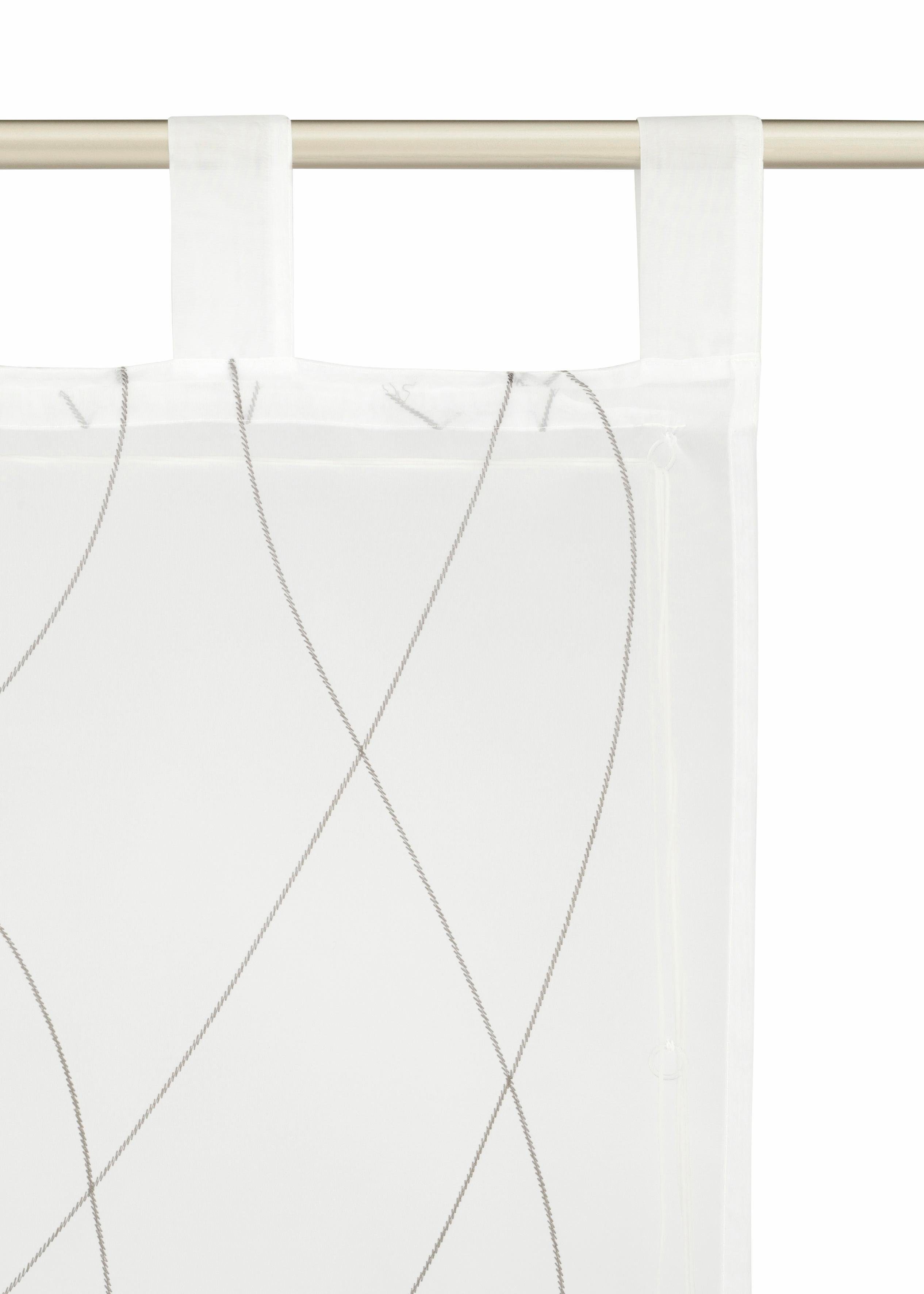 my home Romeins rolgordijn Jay Transparant, voile, polyester (1 stuk)