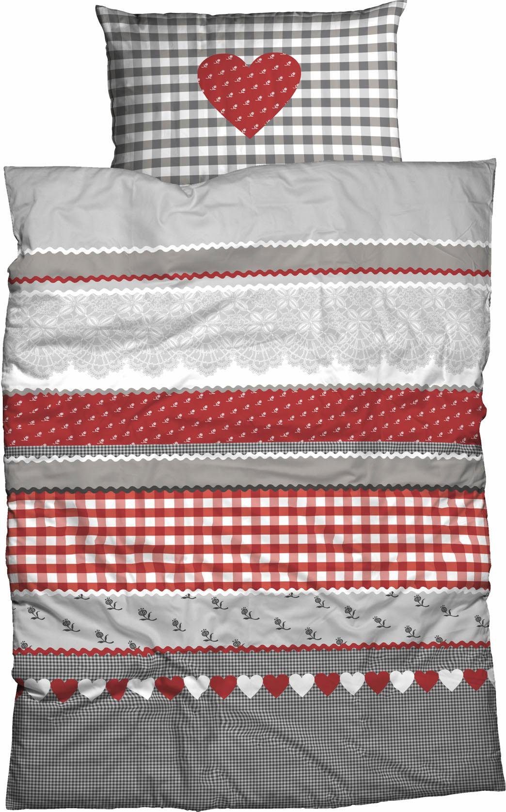 CASATEX Beddengoed Hart-Geruit schattig hart-ruit-design