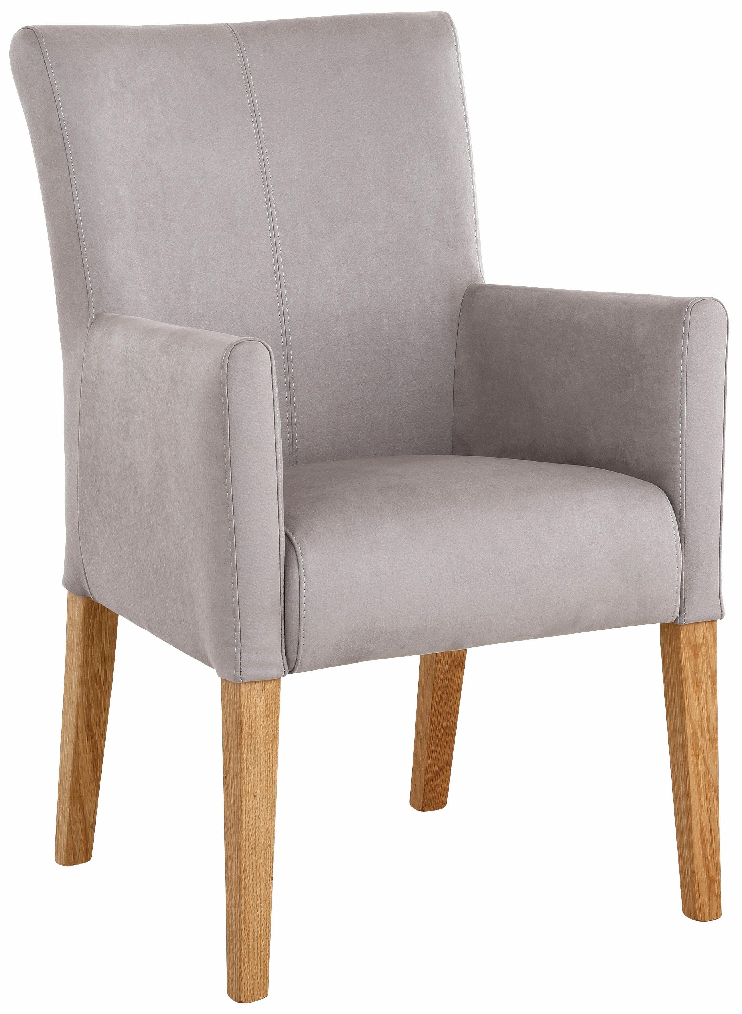 Home affaire Stoel met armleuningen King BESTSELLER! Eetkamerstoel met comfortabele bekleding, eetkamerstoel met armleuningen