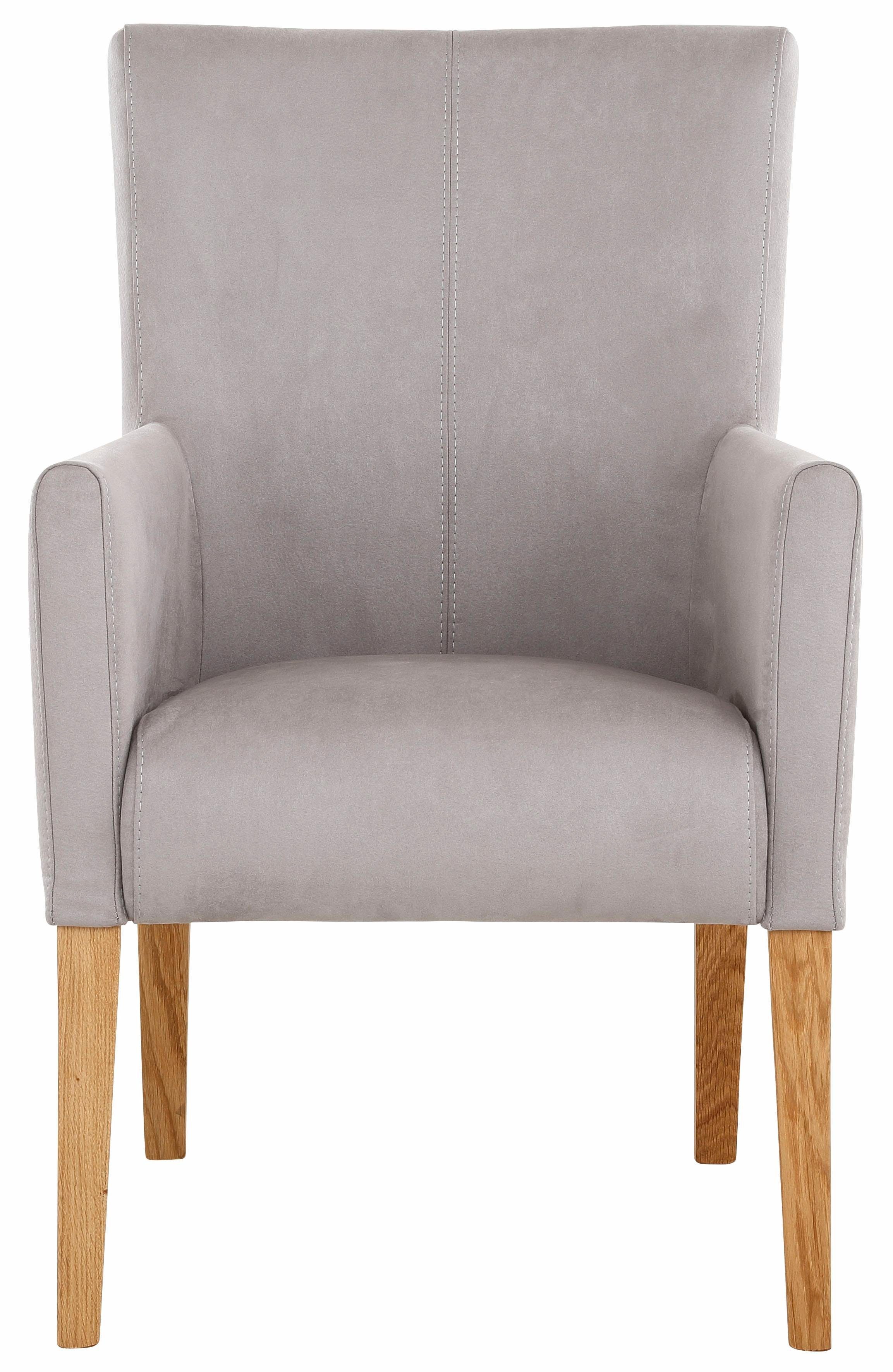 Home affaire Stoel met armleuningen King BESTSELLER! Eetkamerstoel met comfortabele bekleding, eetkamerstoel met armleuningen