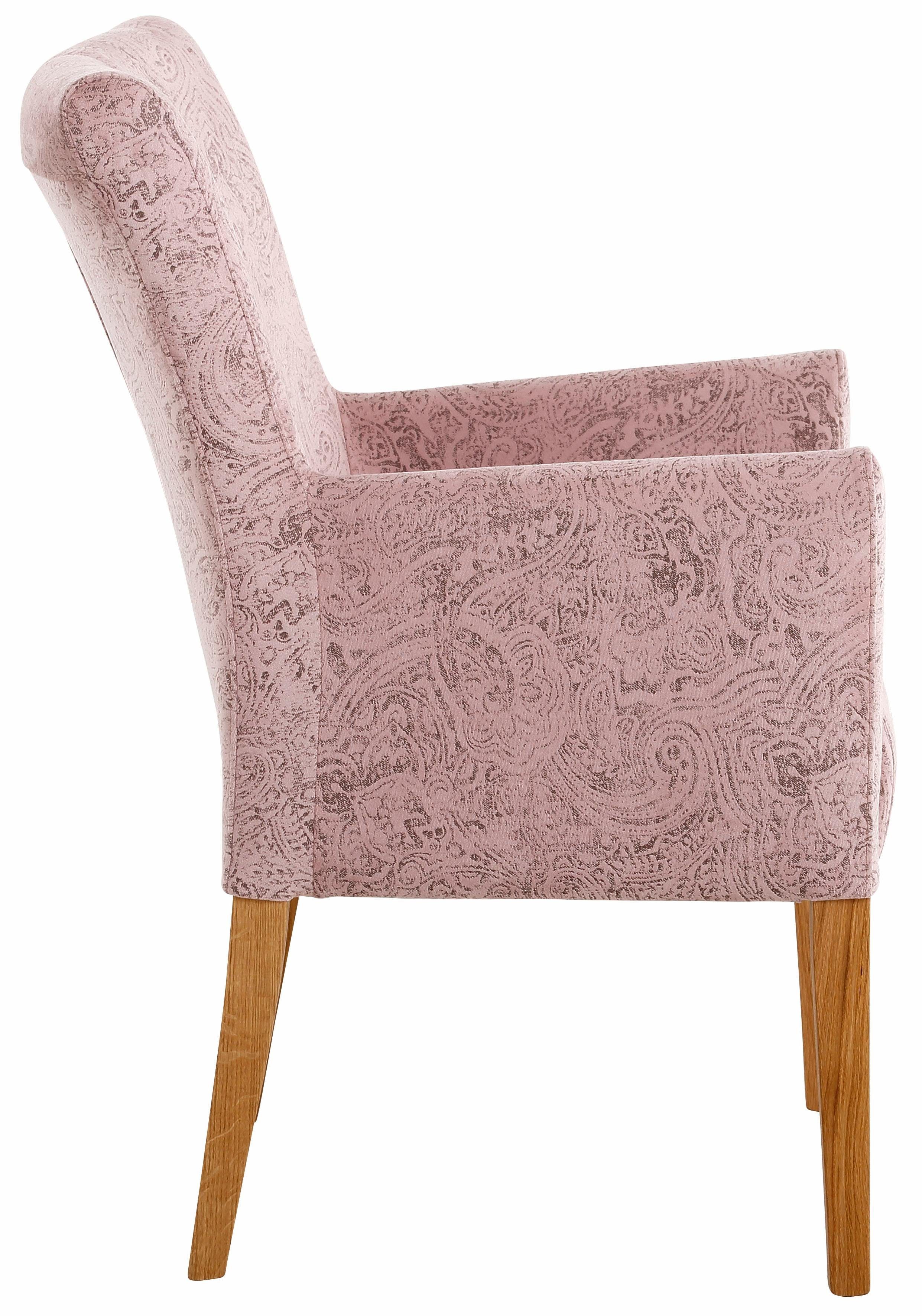 Home affaire Stoel met armleuningen King BESTSELLER! Eetkamerstoel met comfortabele bekleding, eetkamerstoel met armleuningen
