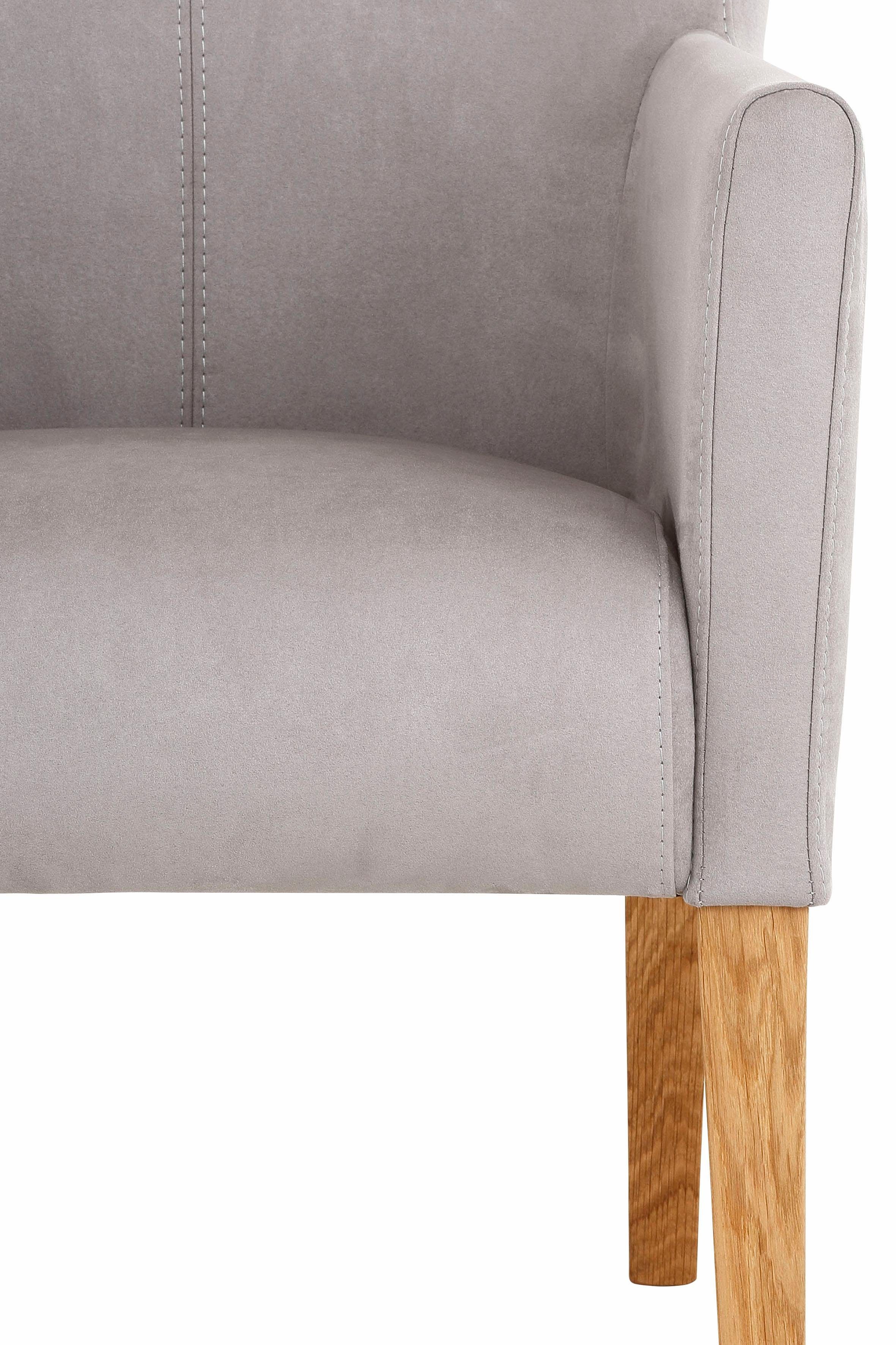 Home affaire Stoel met armleuningen King BESTSELLER! Eetkamerstoel met comfortabele bekleding, eetkamerstoel met armleuningen