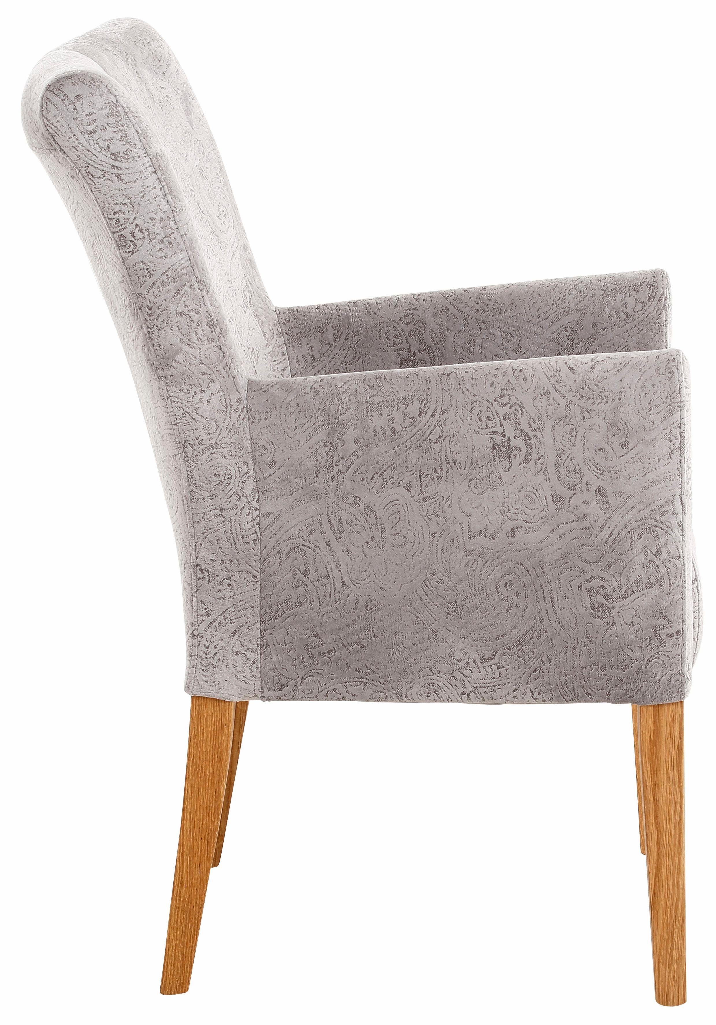Home affaire Stoel met armleuningen King BESTSELLER! Eetkamerstoel met comfortabele bekleding, eetkamerstoel met armleuningen