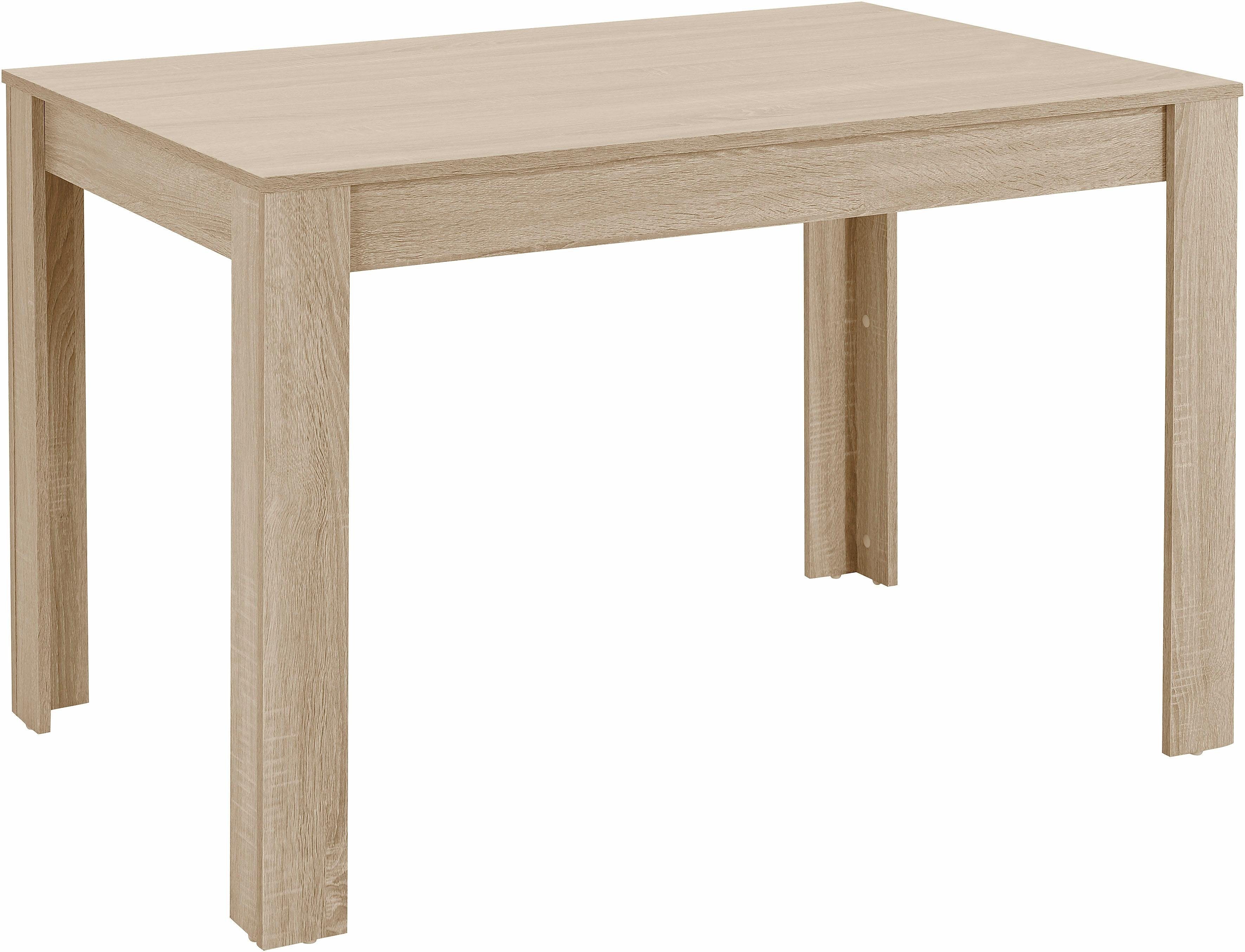 INOSIGN Eethoek Tafelbreedte 120 cm in ongeschaafd-eikenkleur (set, 5-delig)