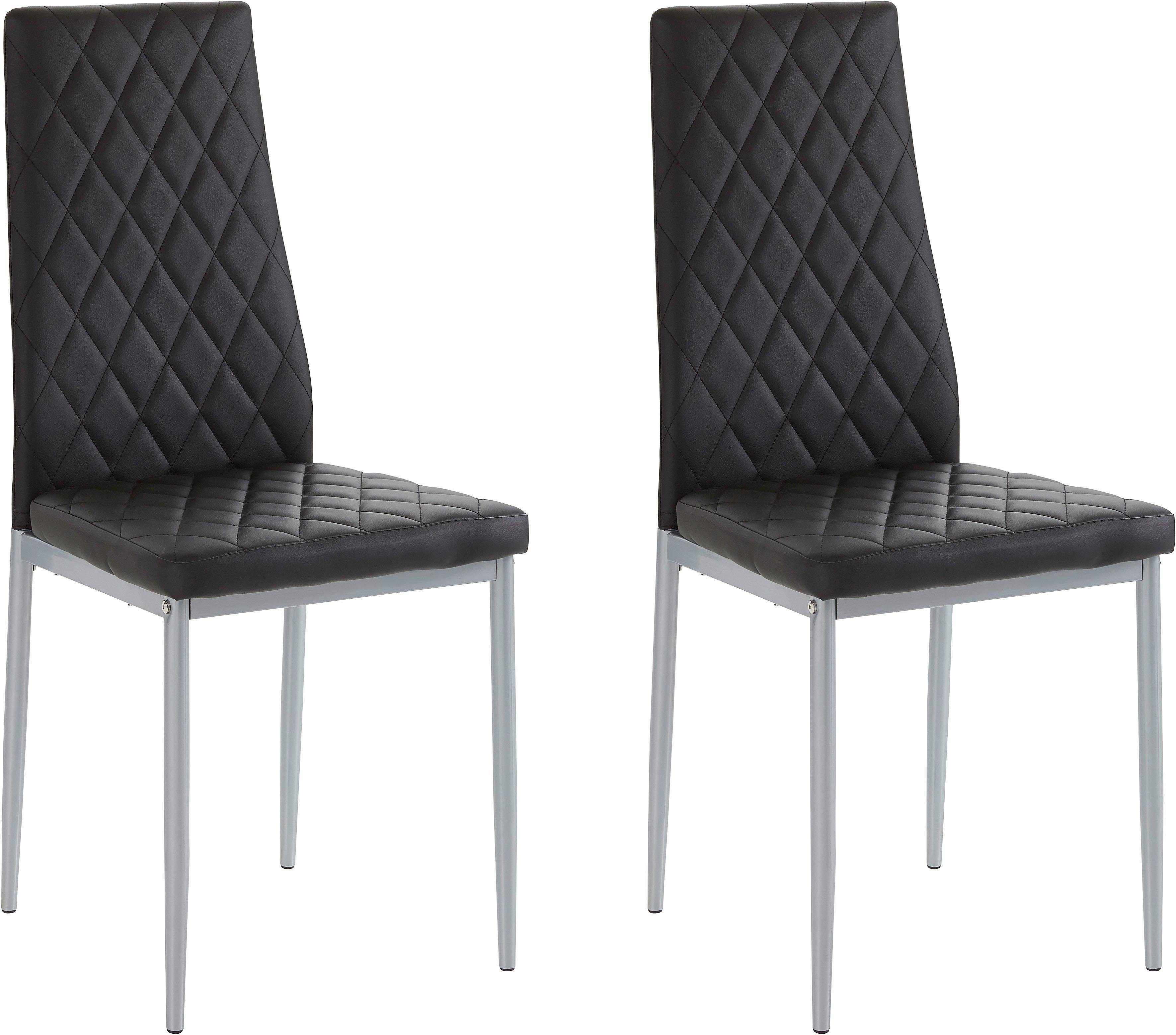 INOSIGN Eethoek met glazen tafel, breedte 80 cm (set, 5-delig)