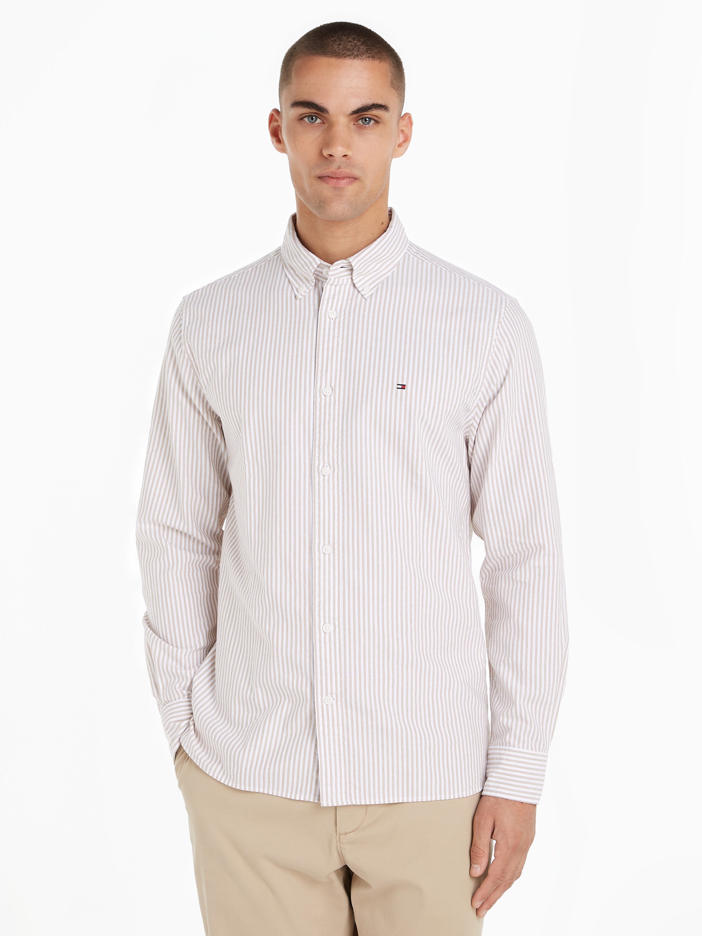 Tommy Hilfiger Overhemd met lange mouwen HERITAGE OXFORD STRIPE RF SHIRT