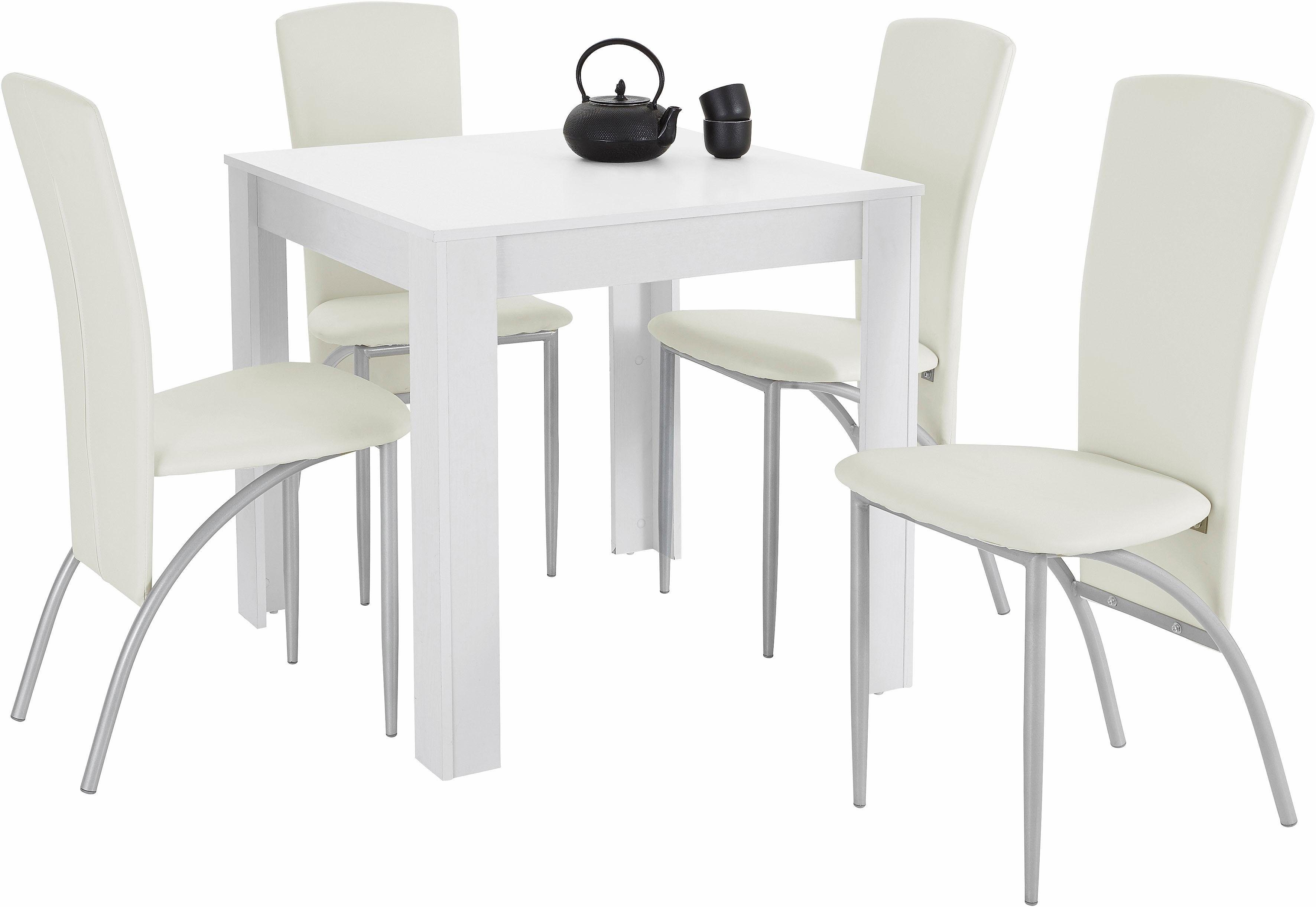 INOSIGN Eethoek LynnNico Tafelbreedte 80 cm, Belastbaarheid 120 KG (set, 5-delig)