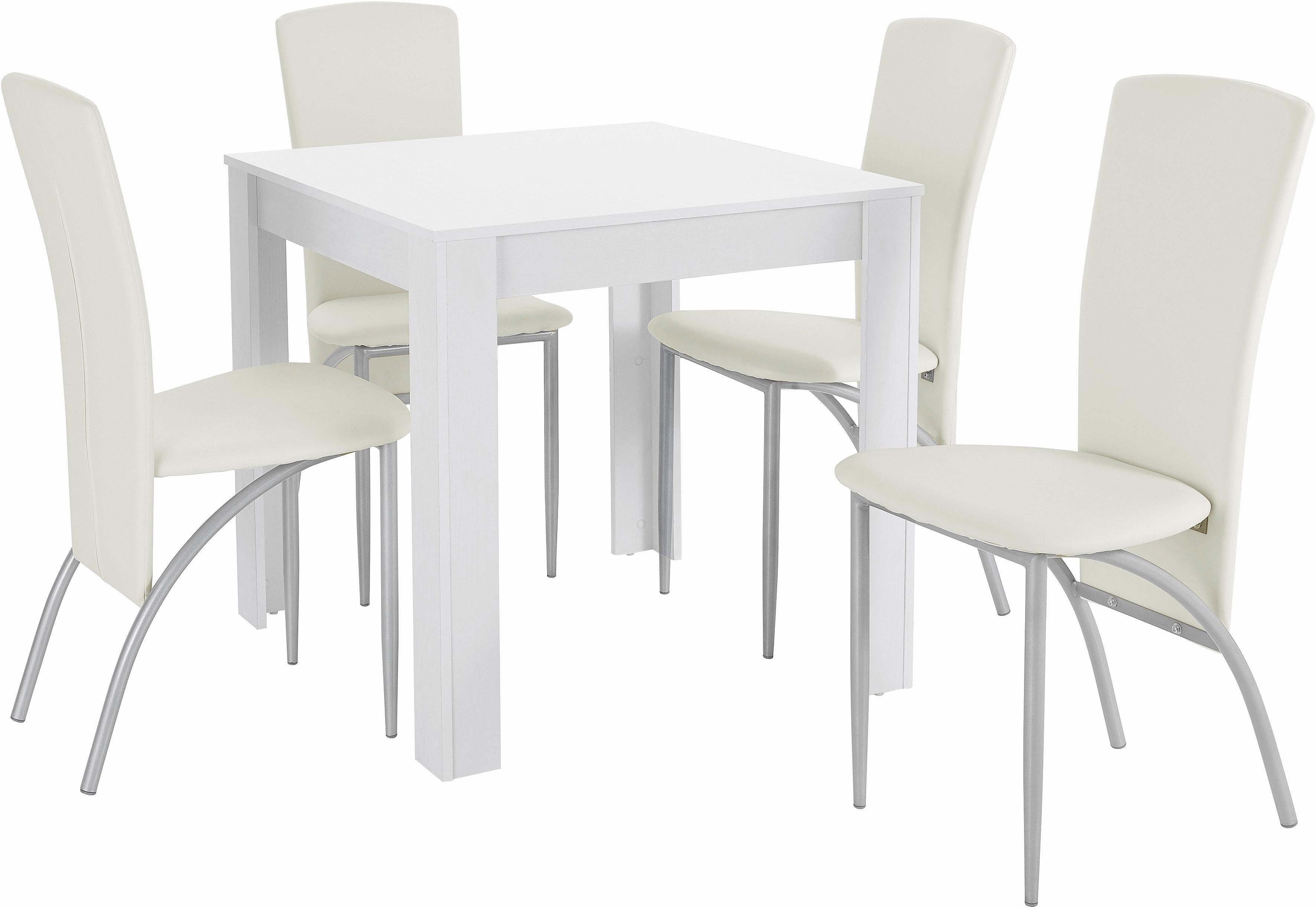 INOSIGN Eethoek LynnNico Tafelbreedte 80 cm, Belastbaarheid 120 KG (set, 5-delig)