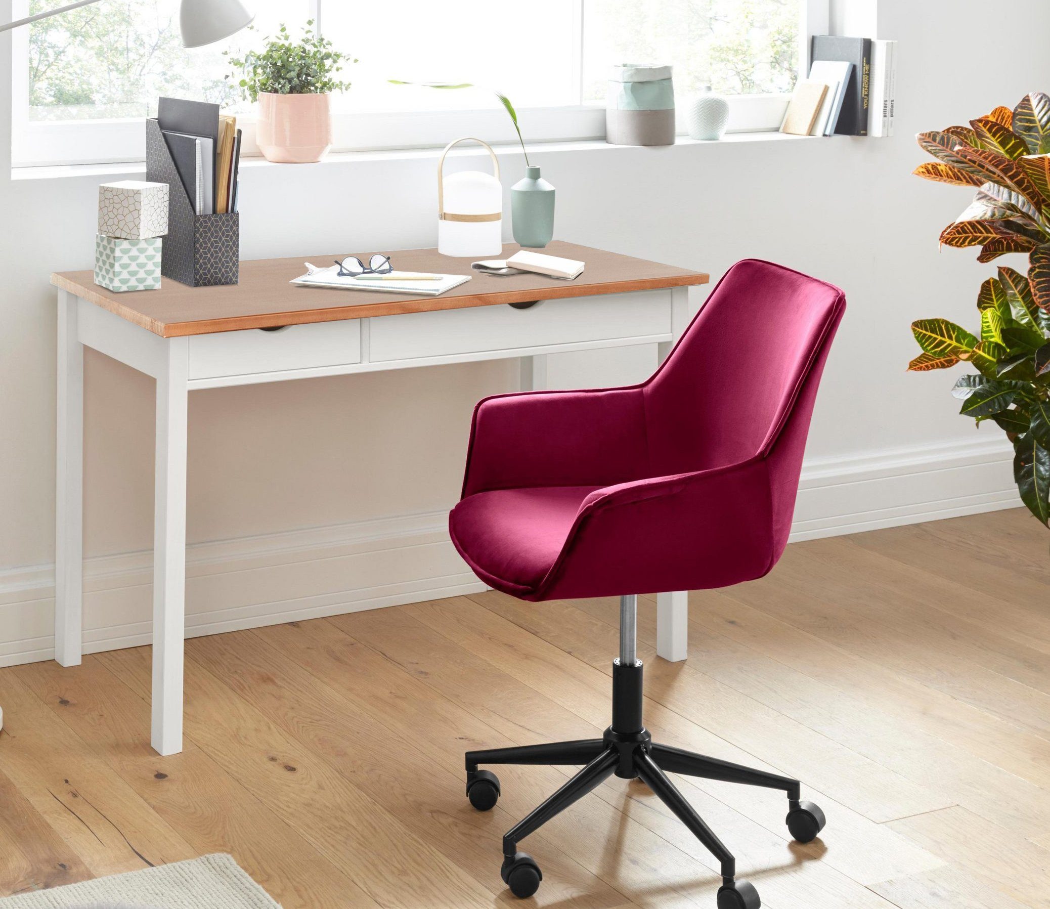 INOSIGN Bureau Gava massief grenenhout, voor het thuiskantoor, laptoptafel breedte 120 cm