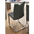 mca furniture vrijdragende stoel artos stoel tot 140 kg belastbaar (set, 2 stuks) grijs