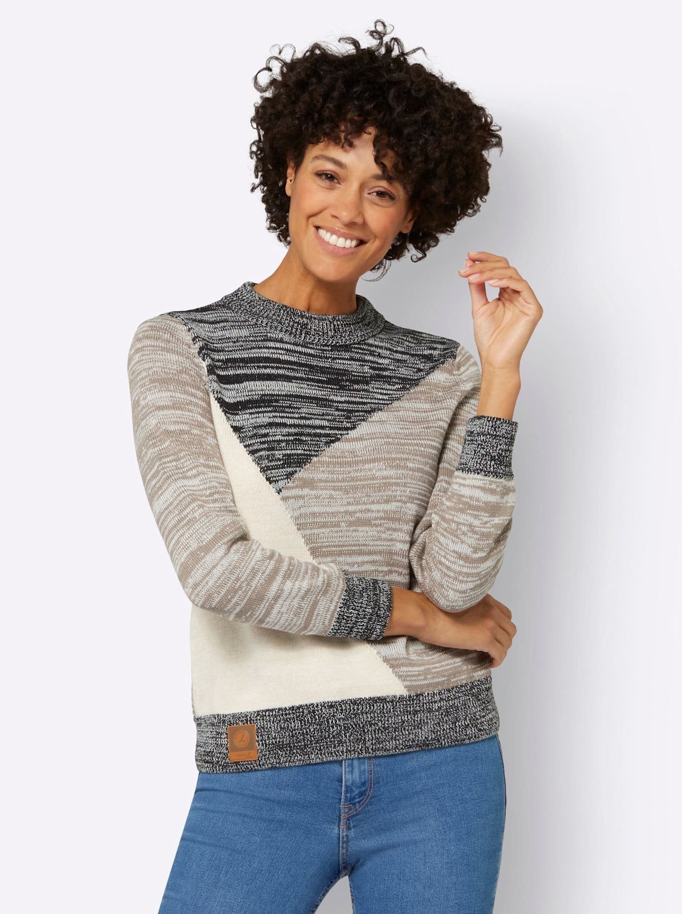 Casual Looks Trui met staande kraag Trui