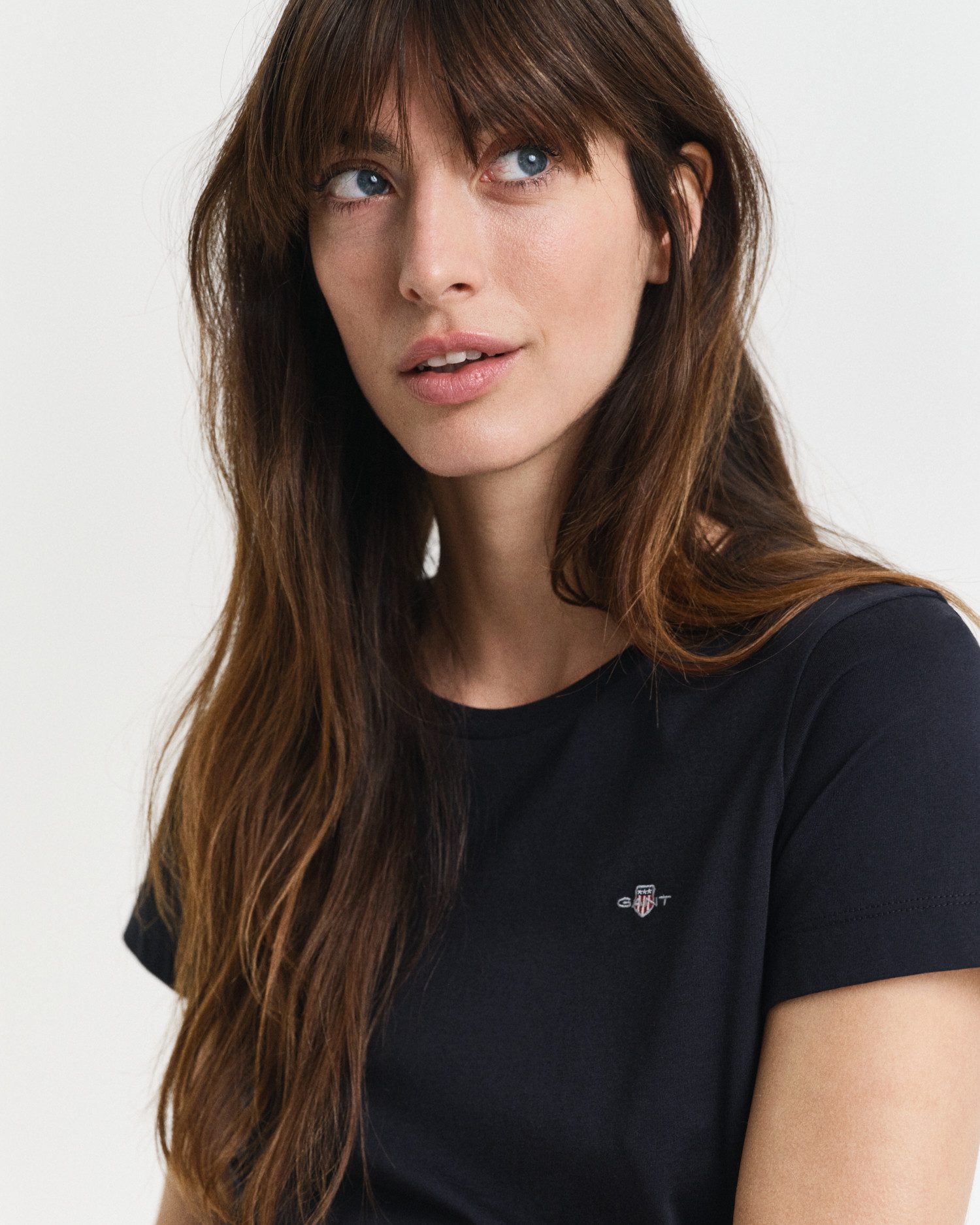 Gant T-shirt REG SHIELD KA T-SHIRT met een klein geborduurd wapenschild op de borst