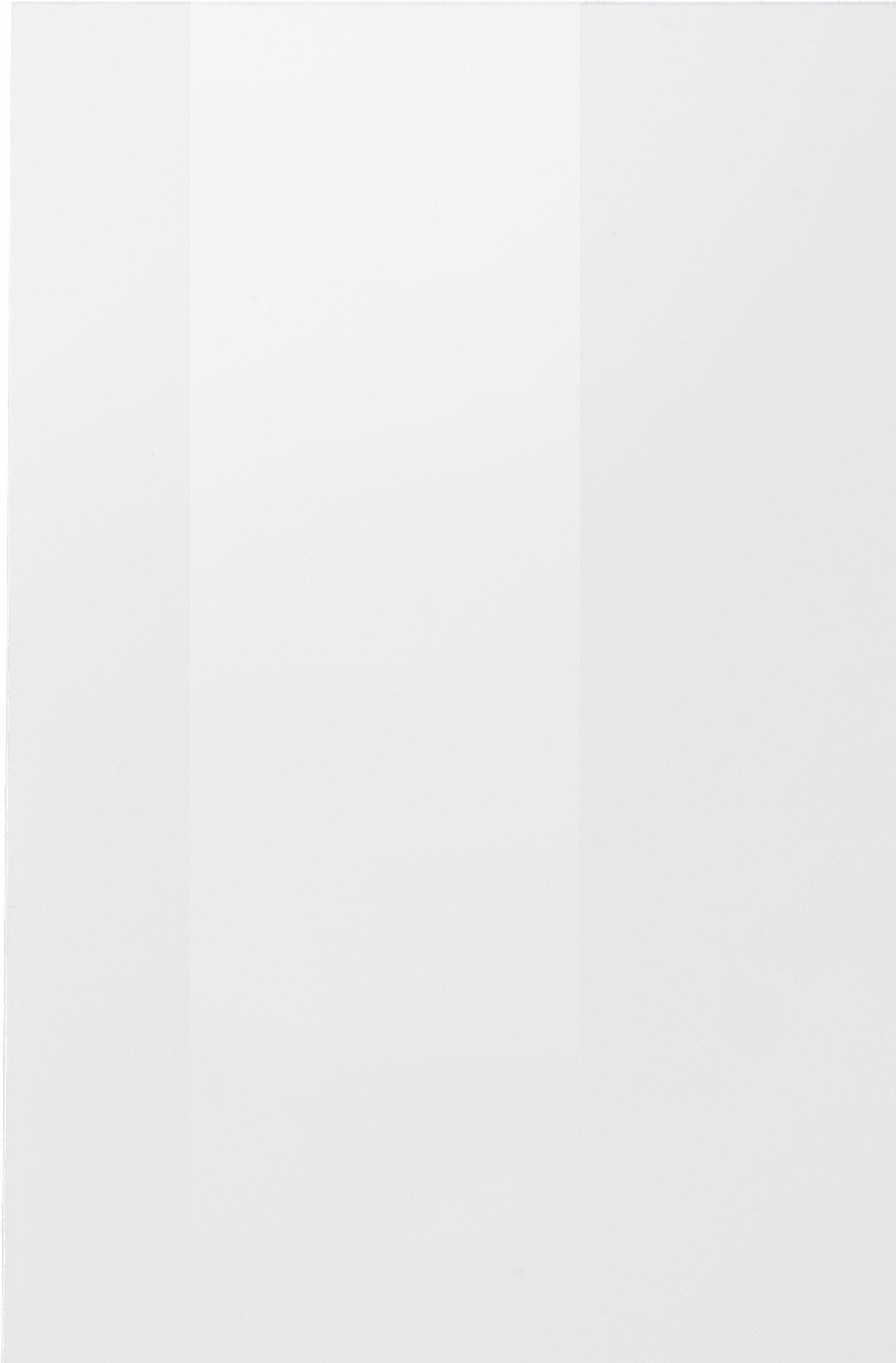 INOSIGN Highboard Real, highboard, commode, kast met 3 deuren, volledig hoogglans gelakt met 3 deuren, waarvan 2 van glas, met een grote glazen plank, hoogte 121