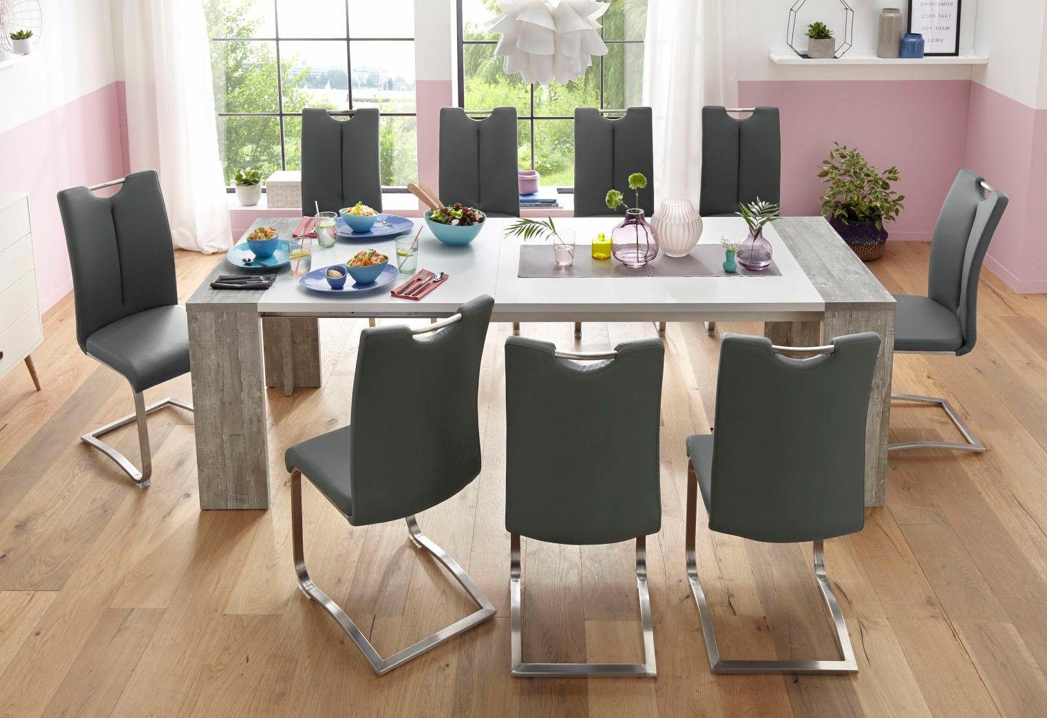 MCA furniture Vrijdragende stoel Artos, TOPSELLER! Stoel tot 140 Kg belastbaar (2 stuks)