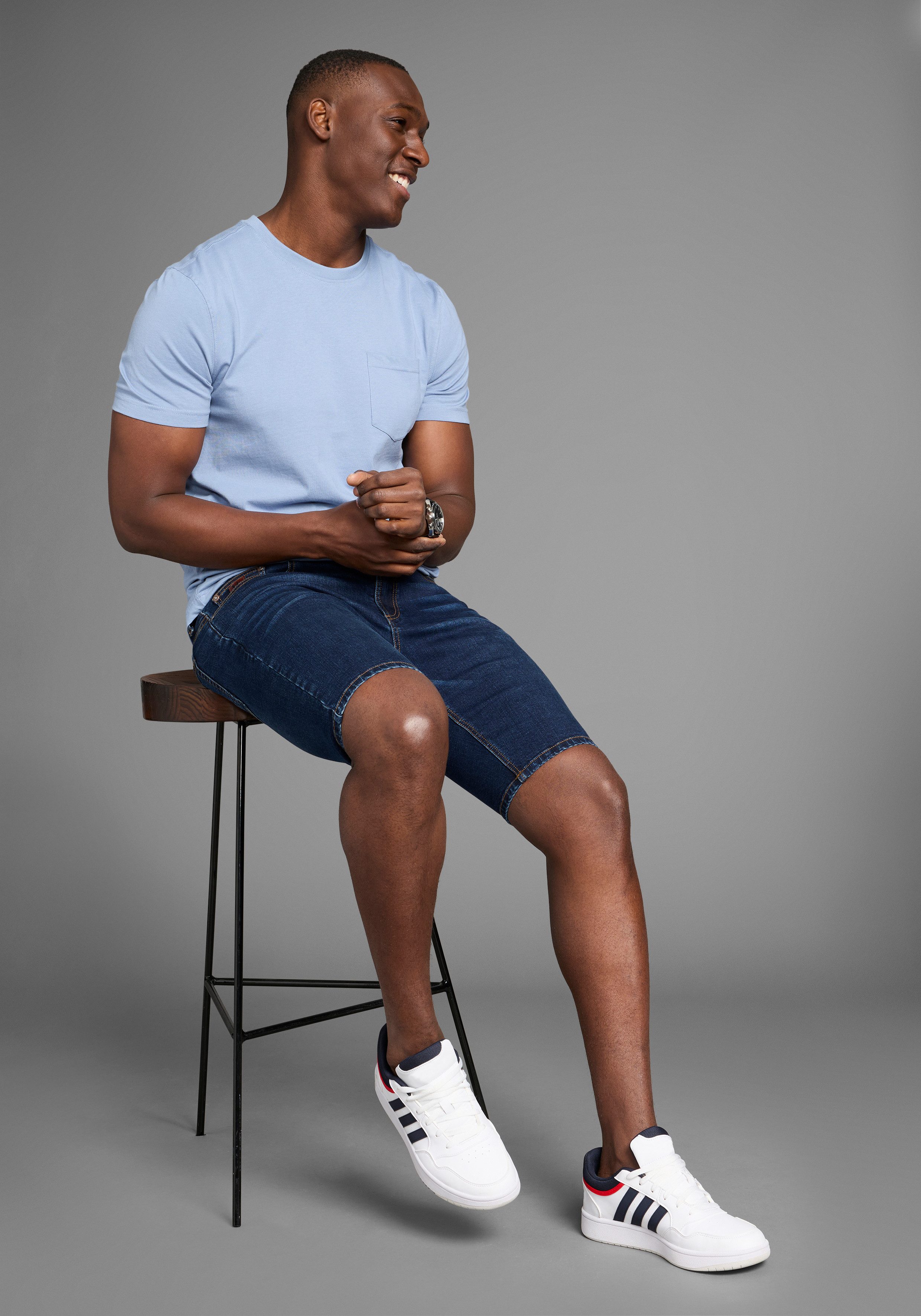 Bruno Banani Jeansshort Hutch-Shorts lage taillehoogte