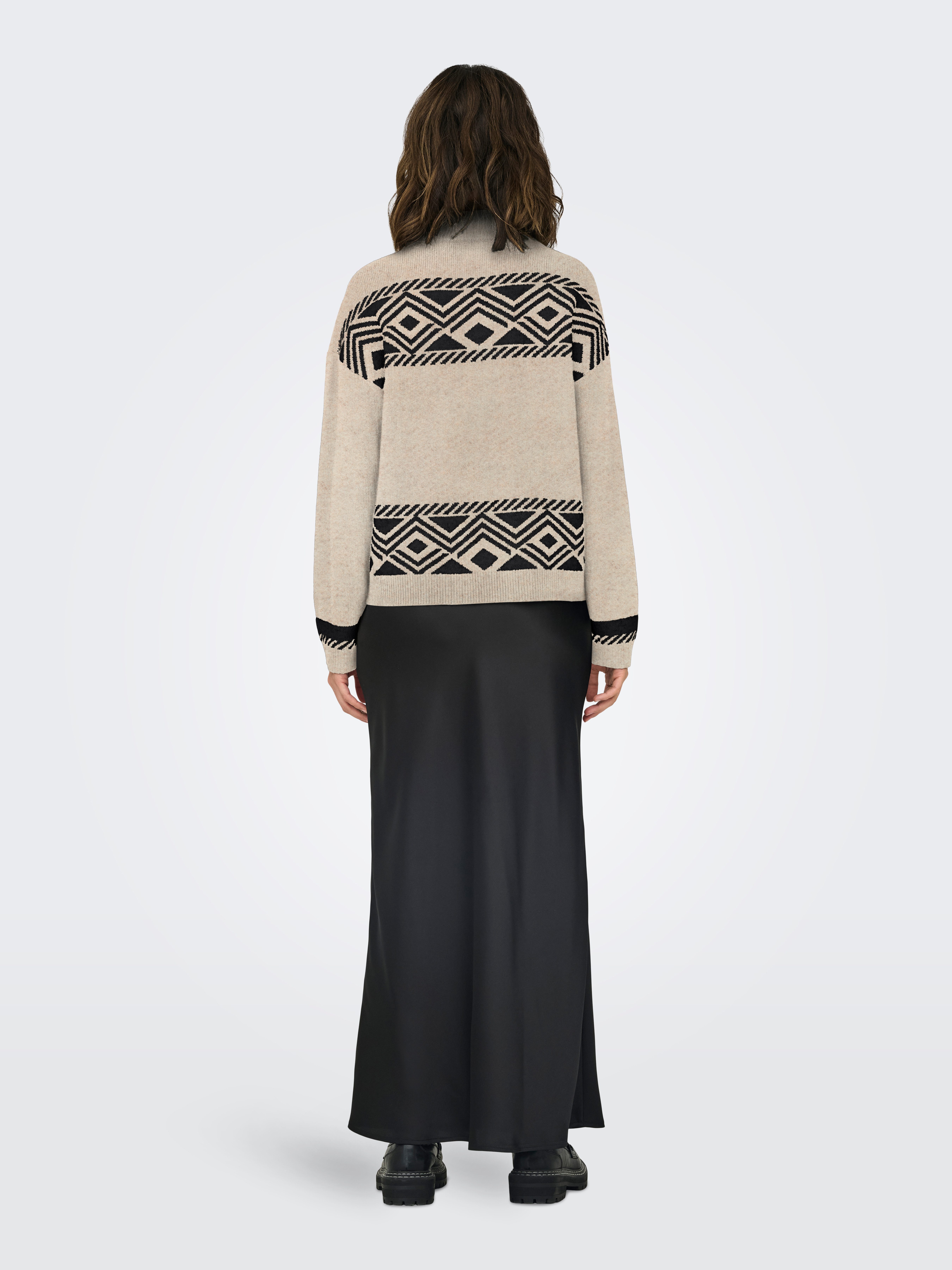 Only Trui met staande kraag ONLVICTORIA L/S PULLOVER KNT NOOS