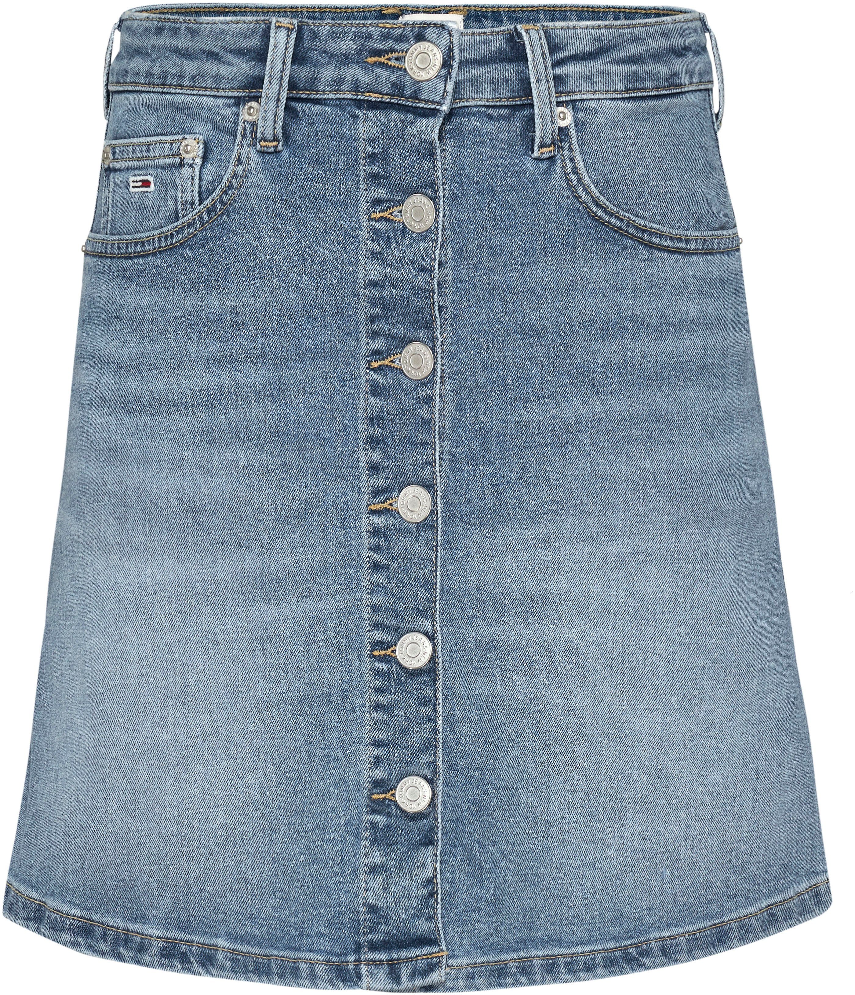 TOMMY JEANS Rok in a-lijn ALINE SKIRT BH0130 Webrok in 5-pocket stijl