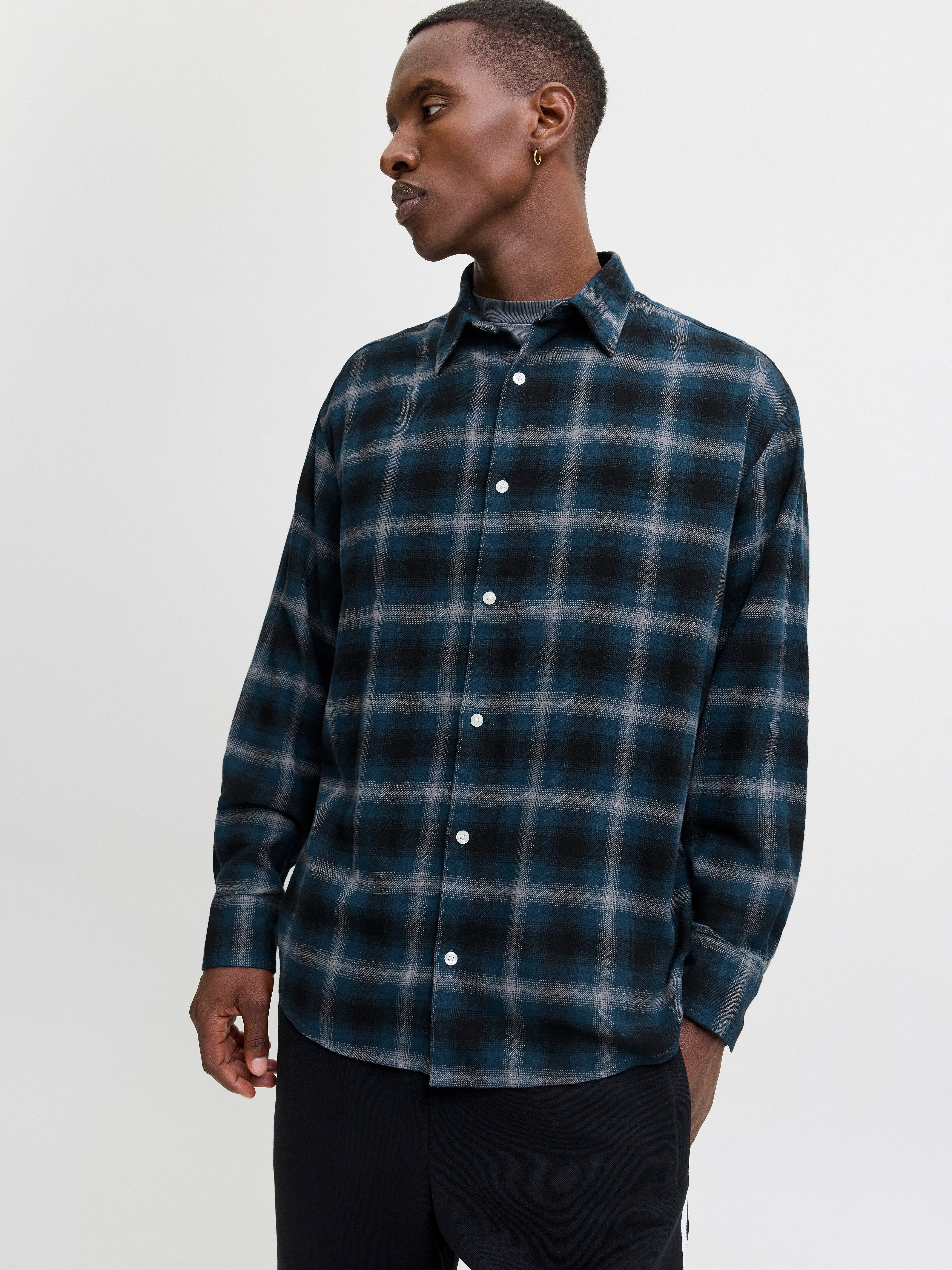 Jack & Jones Overhemd met lange mouwen JCOCOVER CHECKED FLANNEL SHIRT LS