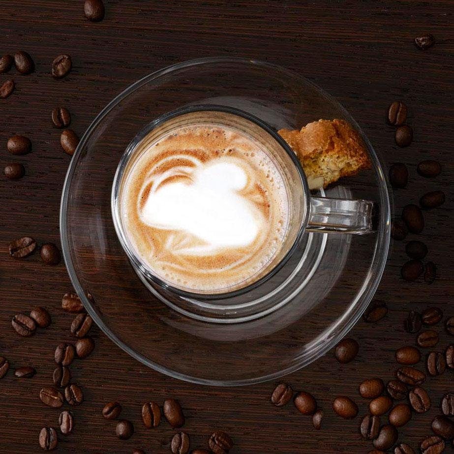 LEONARDO Latte macchiato glas SENSO hittebestendig en robuust, inhoud 230 ml(set, 6-delig)
