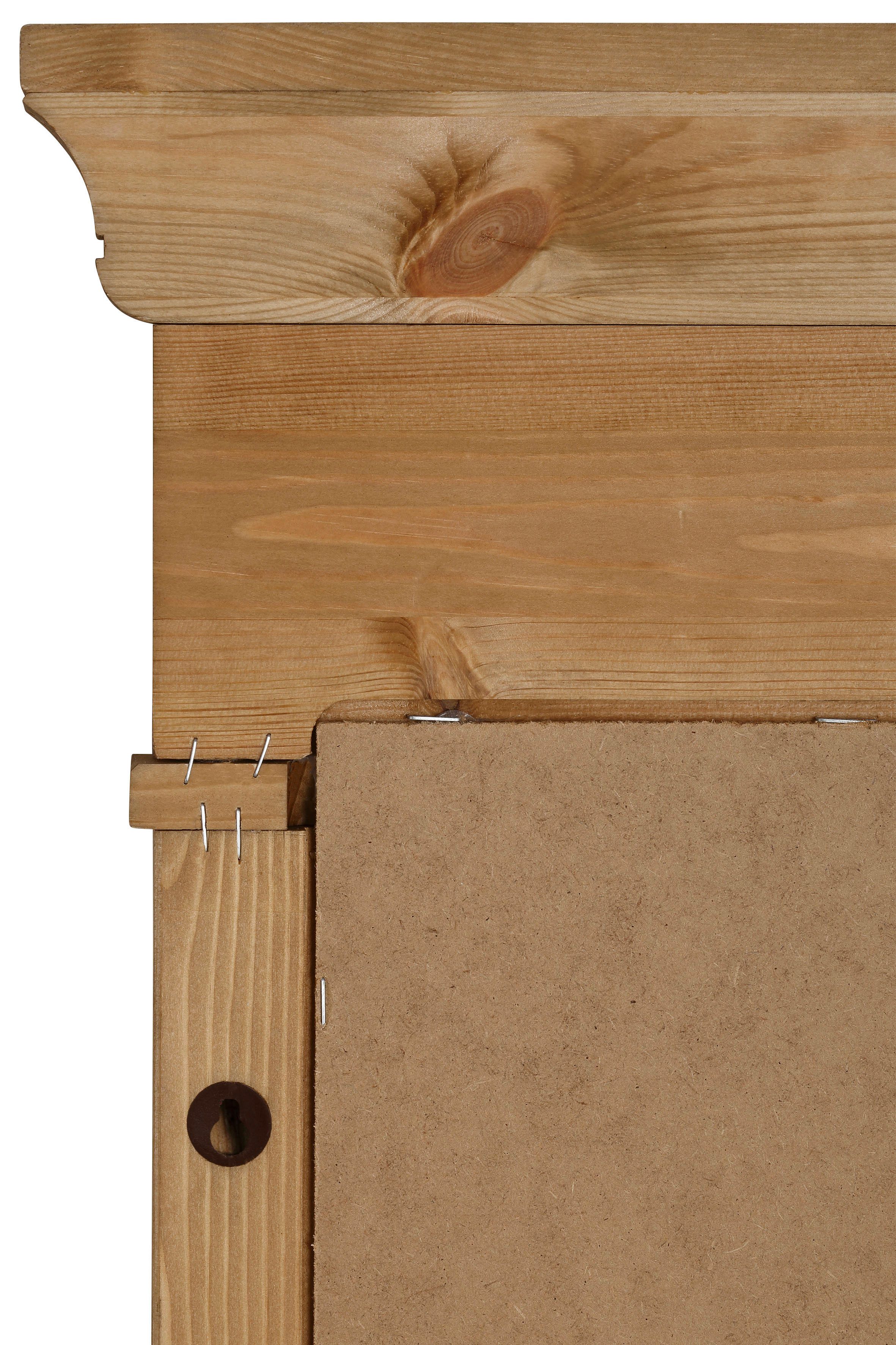 Home affaire Spiegel Vinales Wandspiegel, breedte 66 cm, frame van massief grenenhout