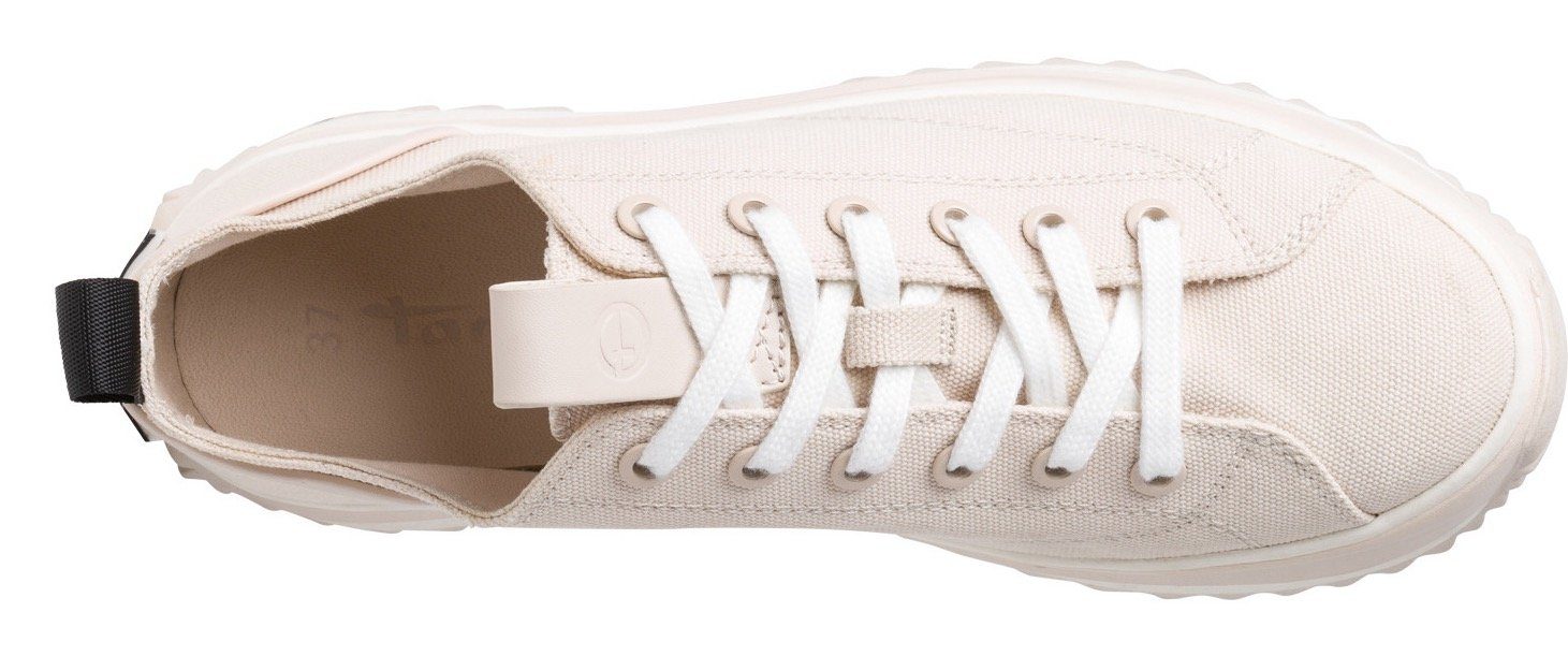 Tamaris Plateausneakers MILENA vrijetijdsschoen, lage schoen, veterschoen met touch-it-uitrusting