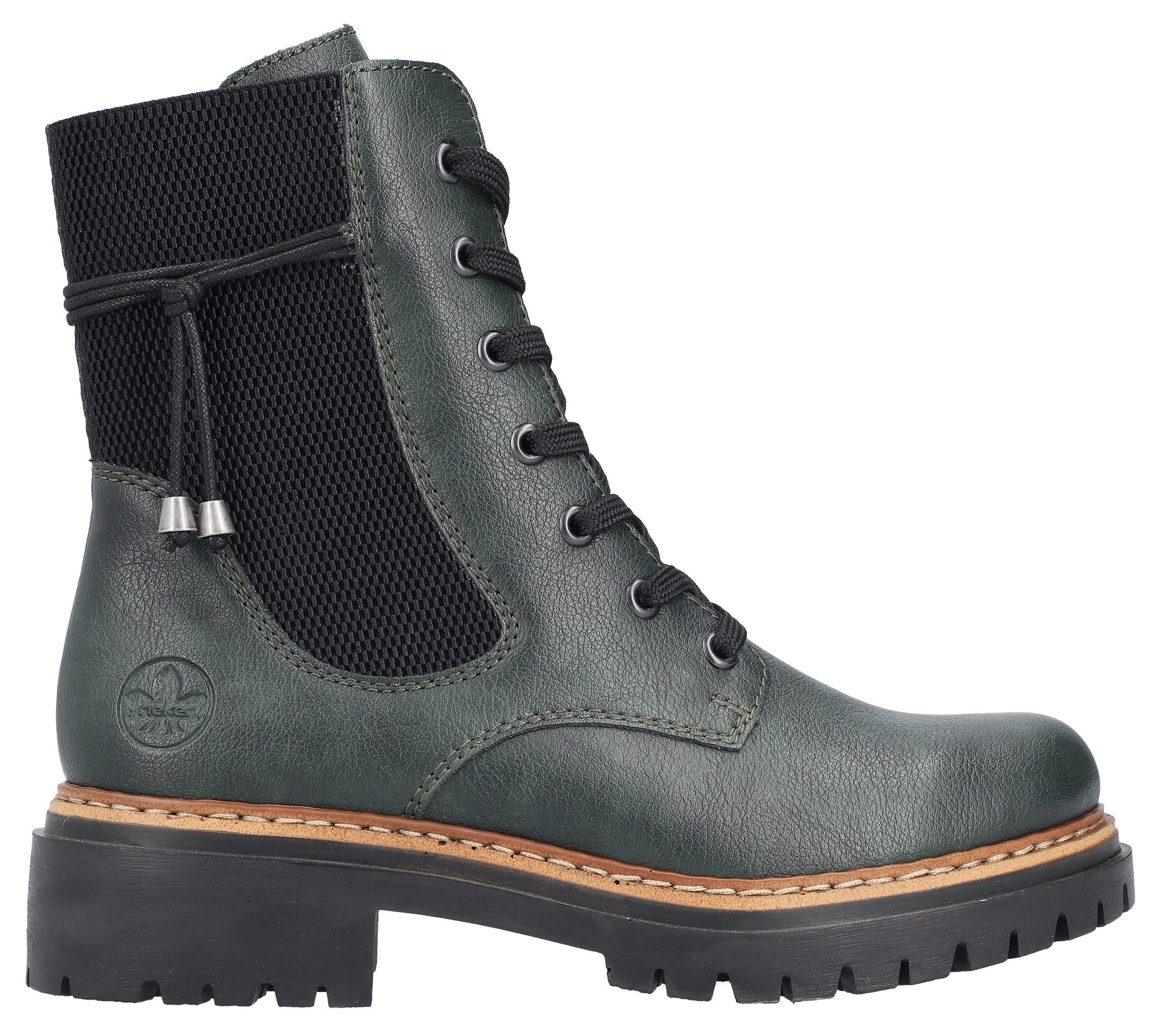 Rieker Winterlaarsjes veterschoenen, enkellaars, hakken, chelseaboots met binnenrits