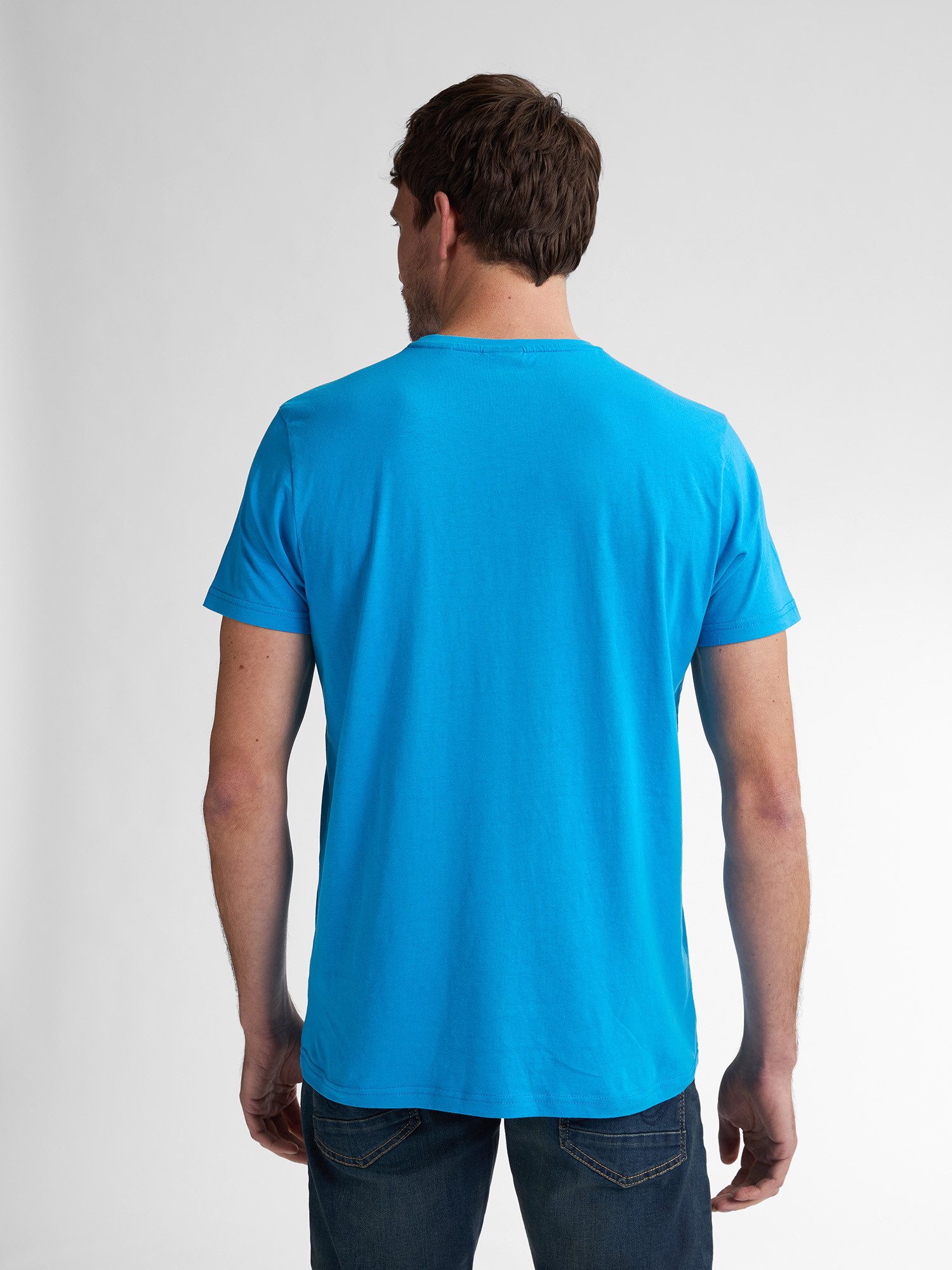 Petrol Industries Shirt met ronde hals met geborduurd logo