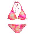 venice beach triangelbikini epica met tie-dye-effect roze