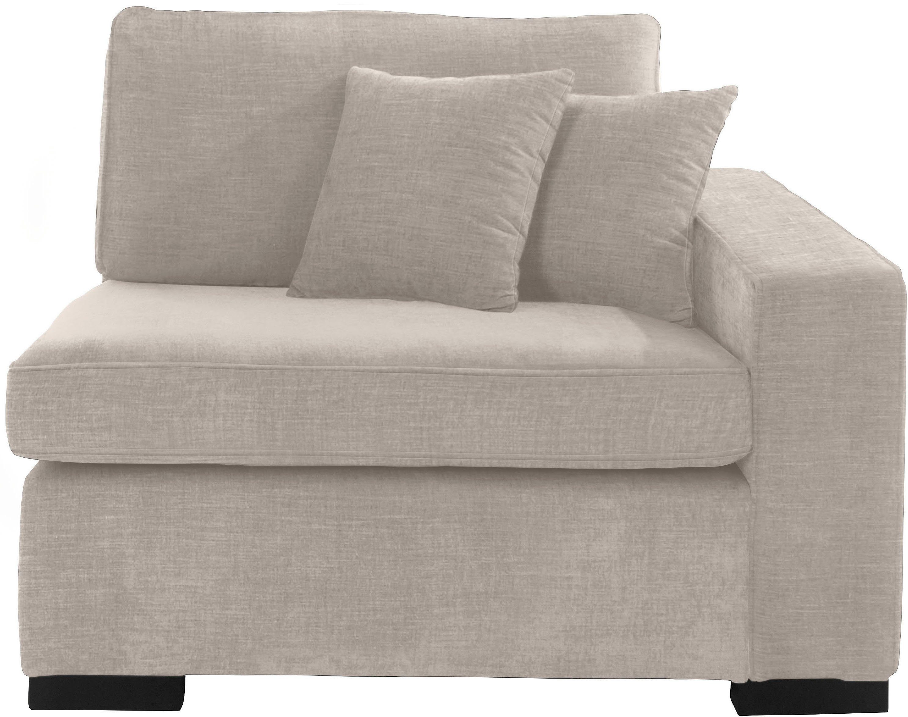 Guido Maria Kretschmer Home&Living Sofaelement Skara Module voor zelf samenstellen, in vele stofkwaliteiten beige, modulaire banken, Armleuning rechts